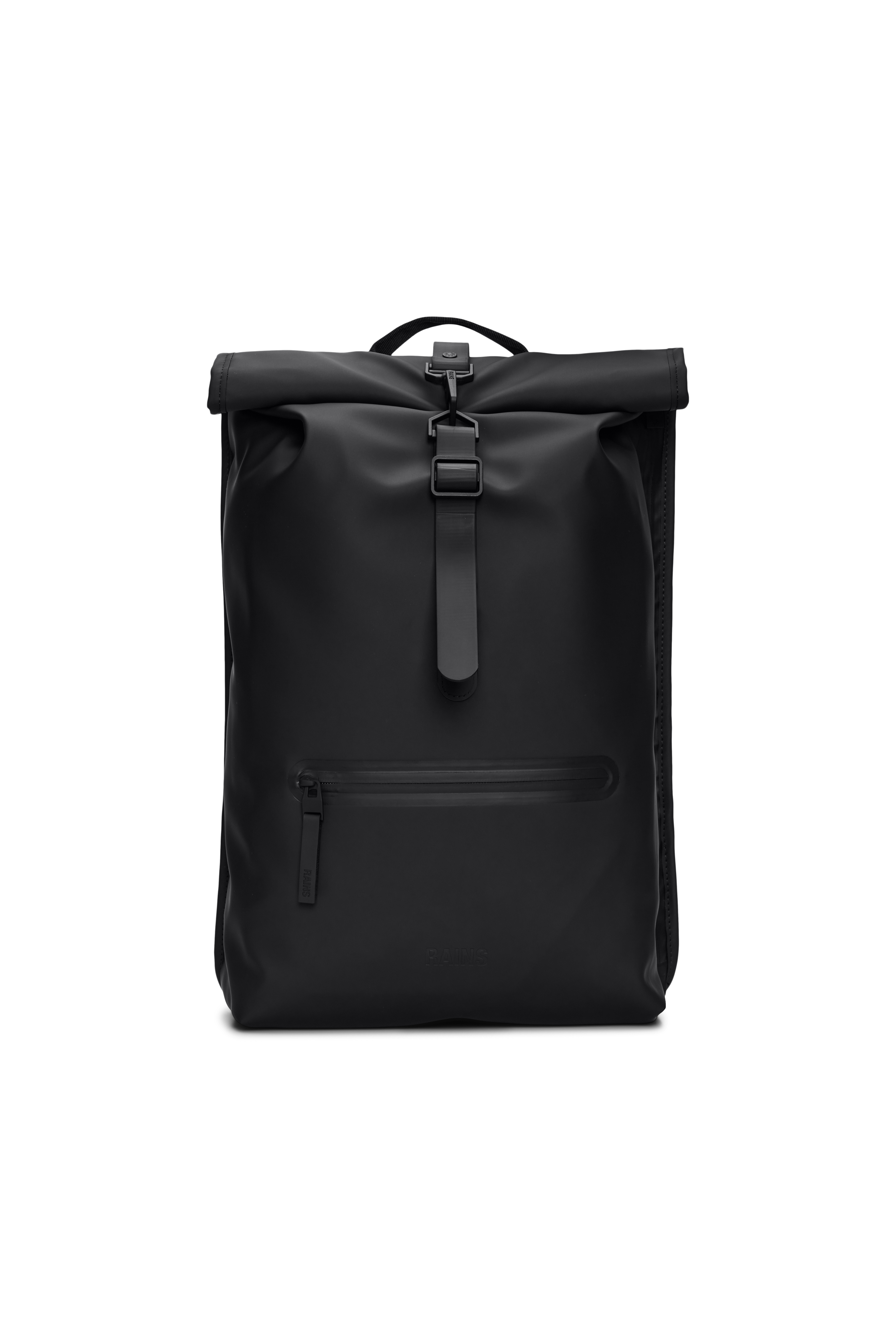 RAINS Rolltop Rucksack W3 Black
