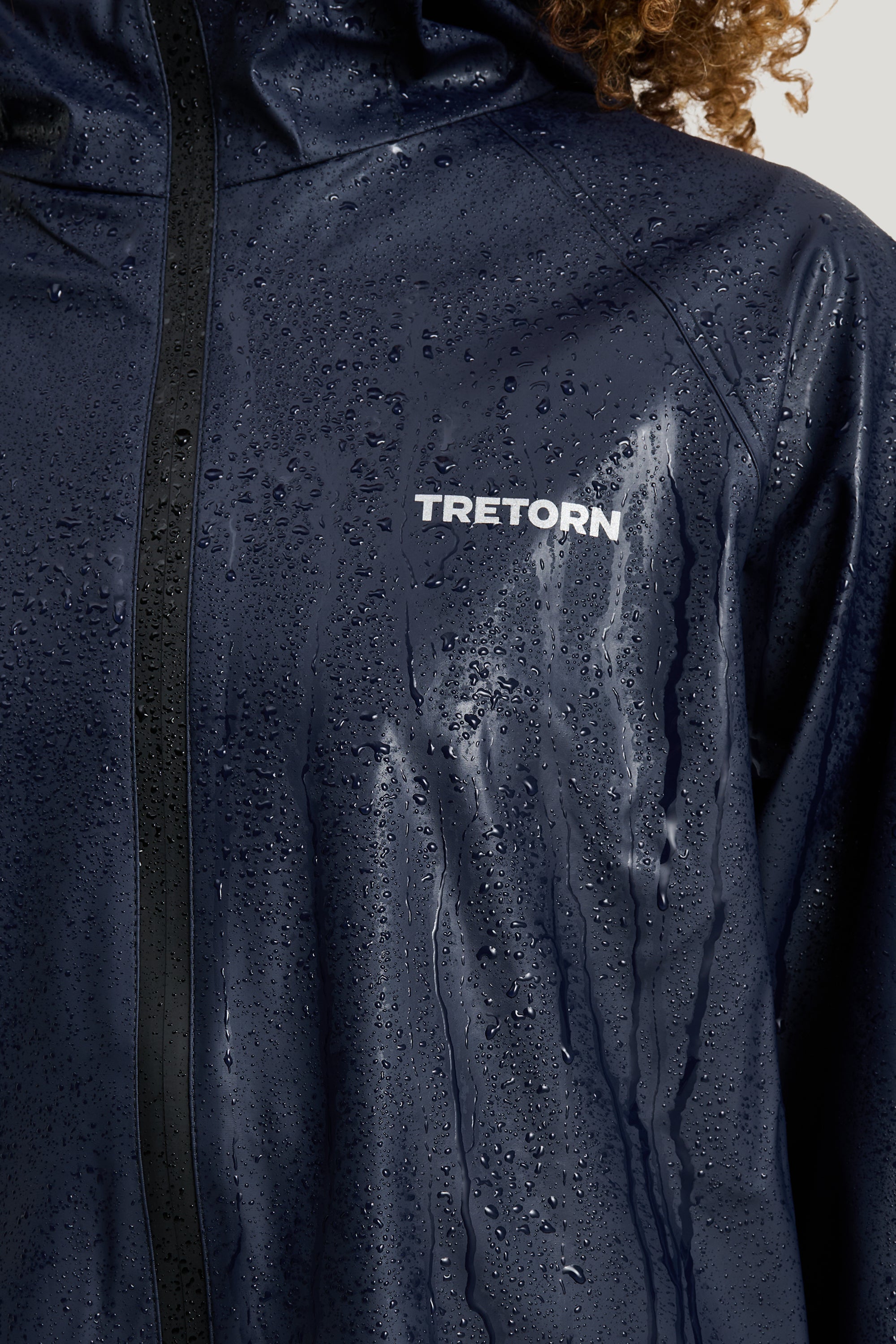 Tretorn Packable Rainbreaker set Navy Blaze