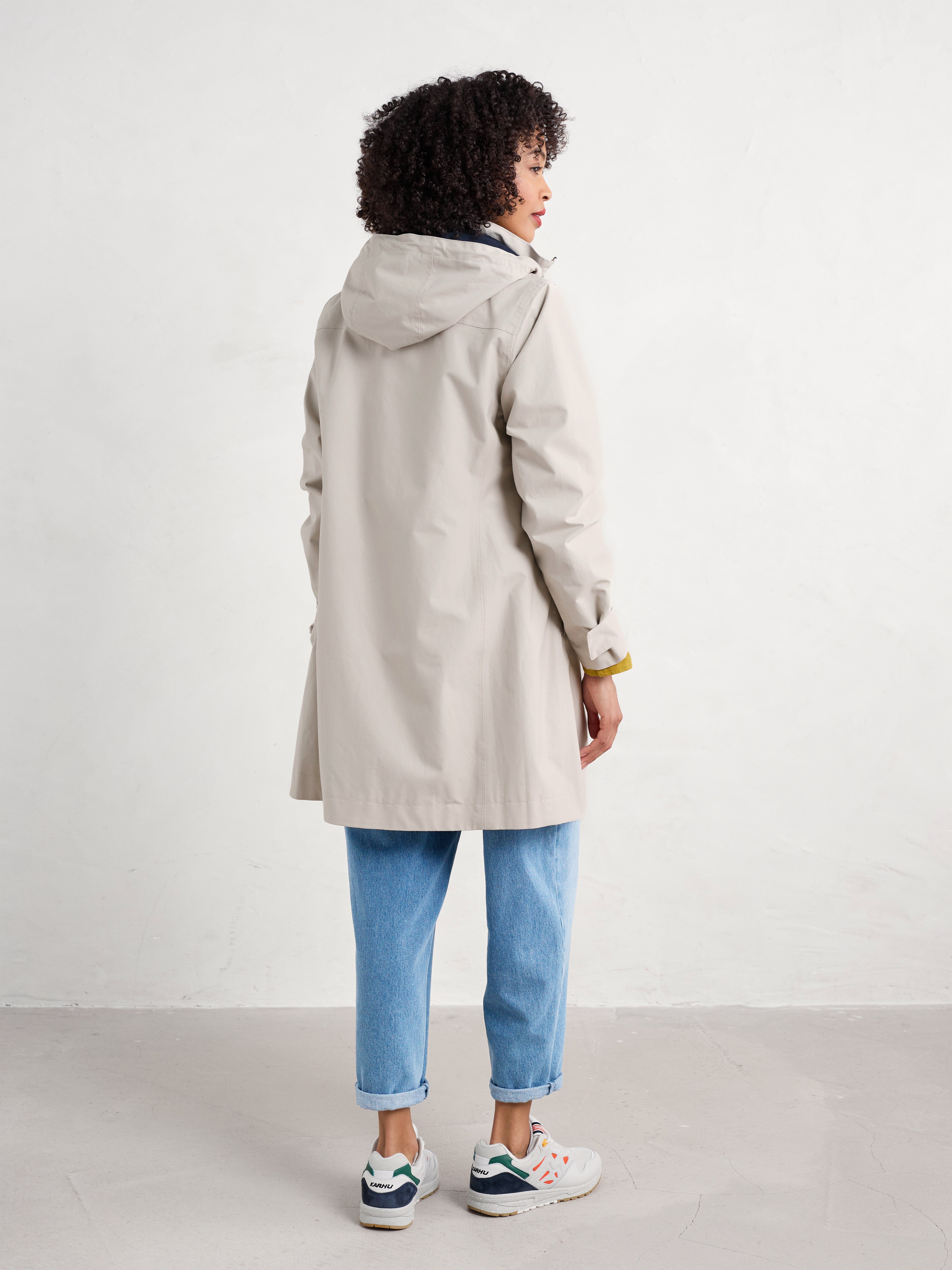 Seasalt Raincoat Women Beige Cloudburst Driftwood