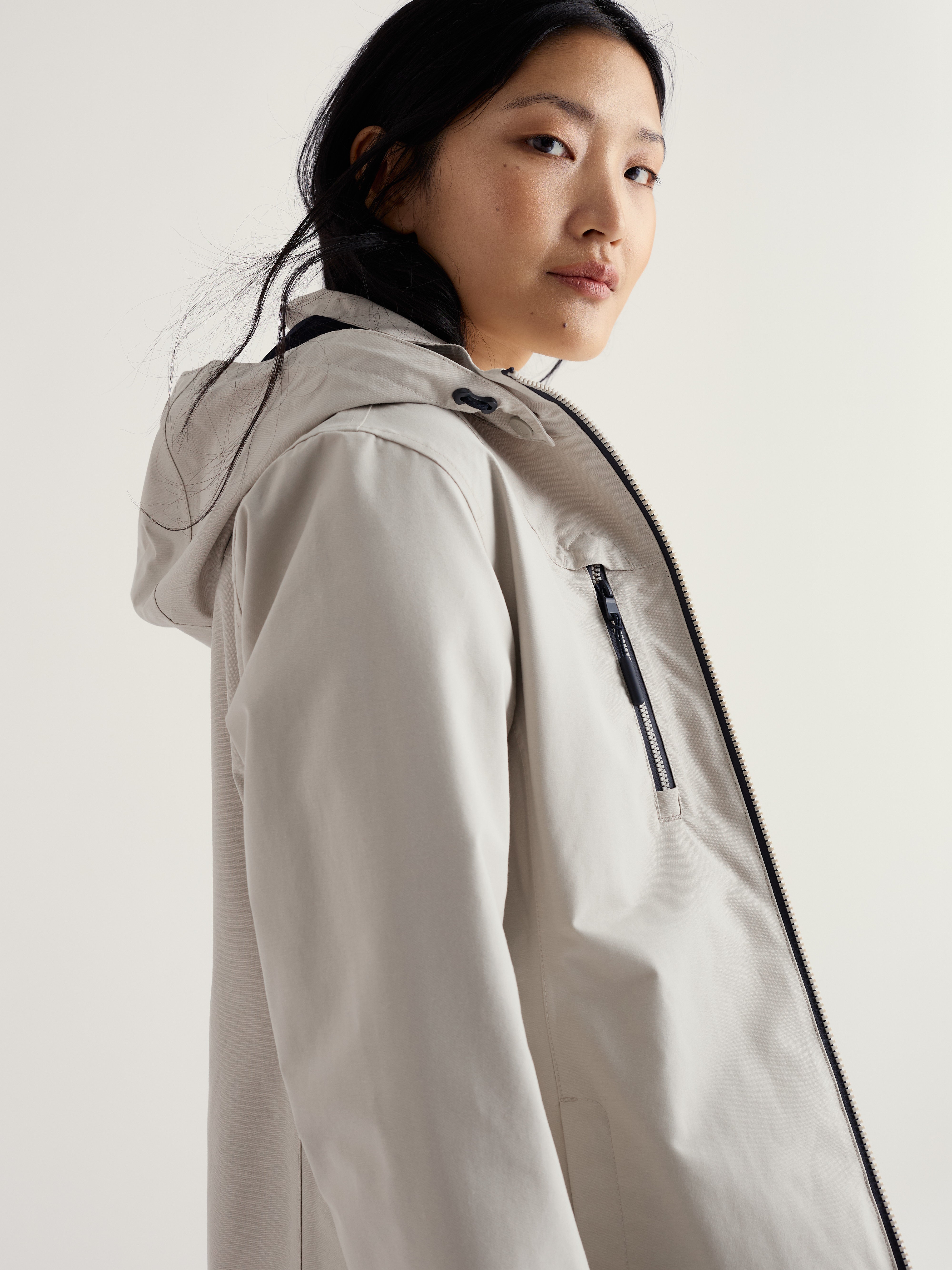 Seasalt Raincoat Women Beige Cloudburst Driftwood