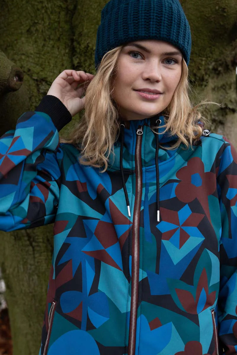 Danefae Softshell Regenmantel Danejane Damen Blau