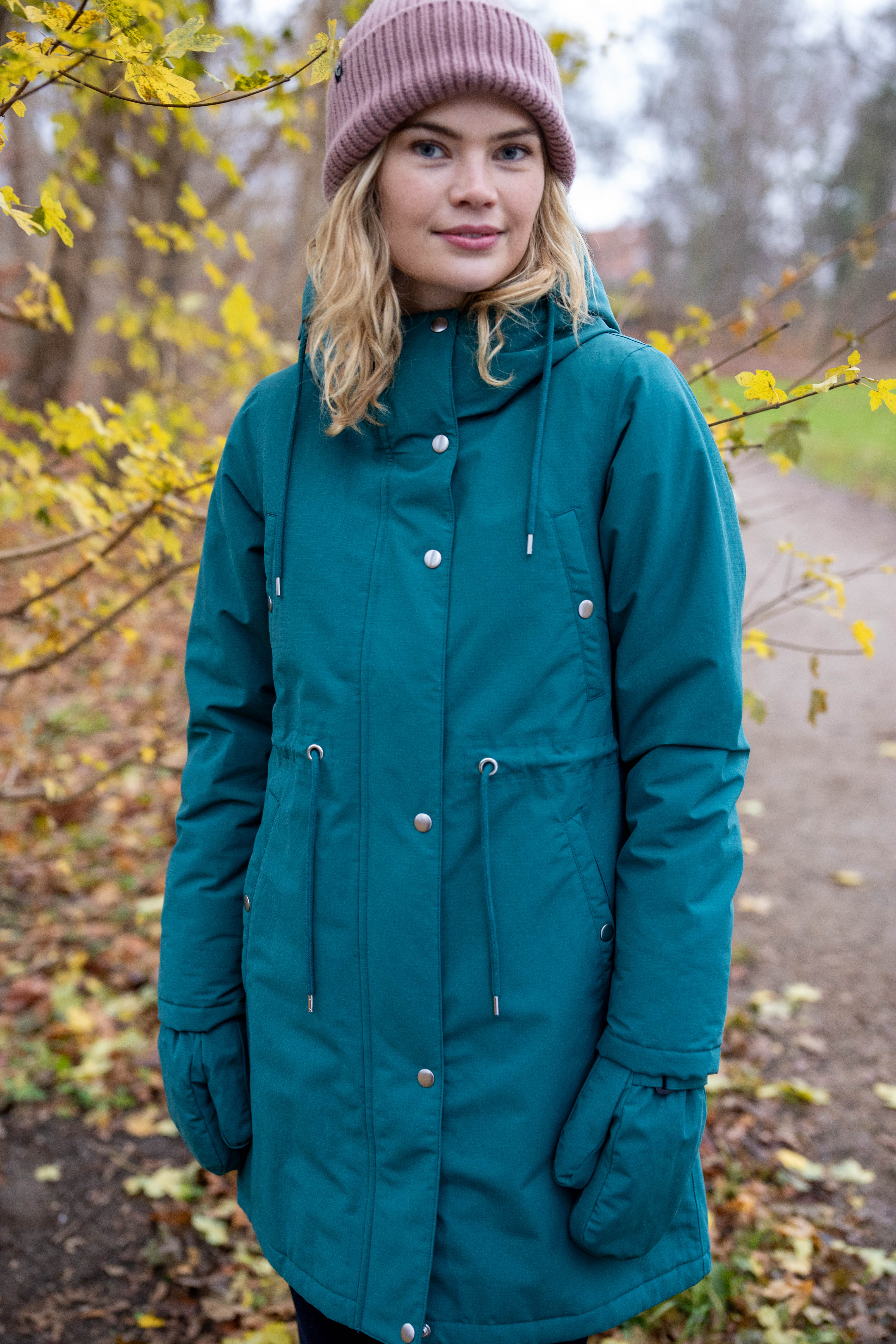 Danefae Winterregenmantel Damen Danenora Blau1