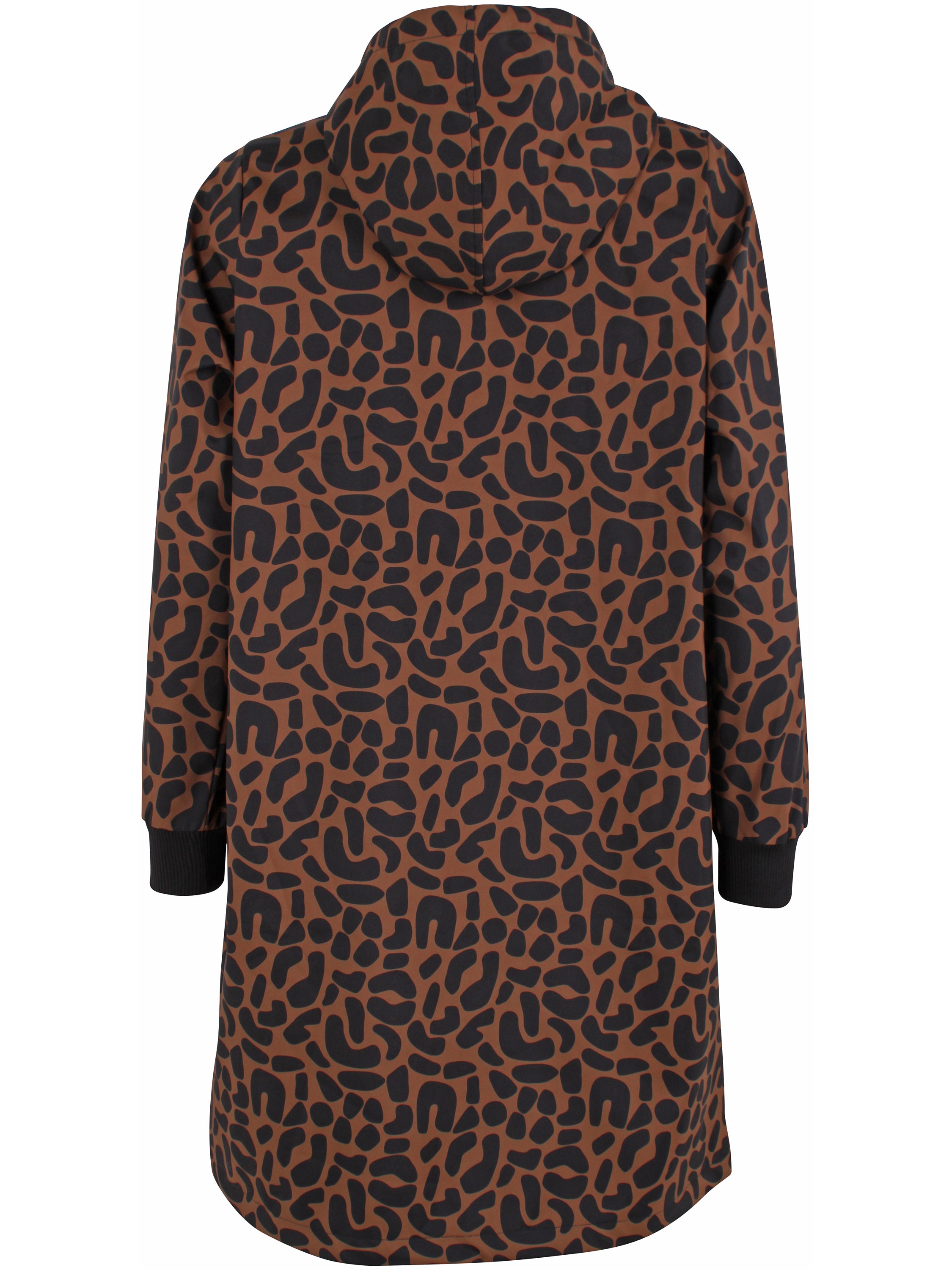 Danemarselisborg Brushed Shell Parka Brown/ Black UNILEOPARD