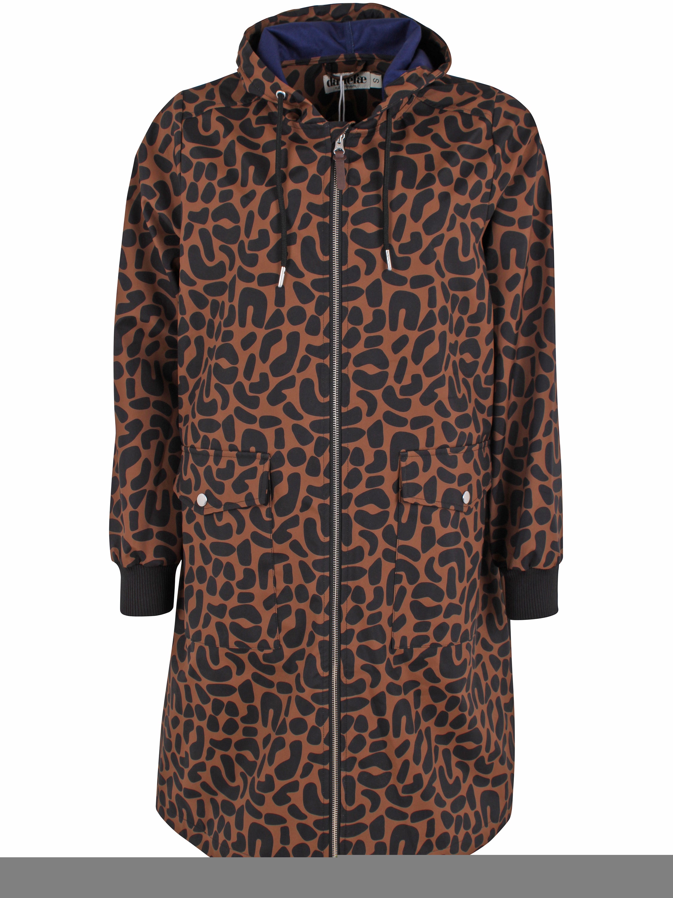 Danemarselisborg Brushed Shell Parka Brown/ Black UNILEOPARD