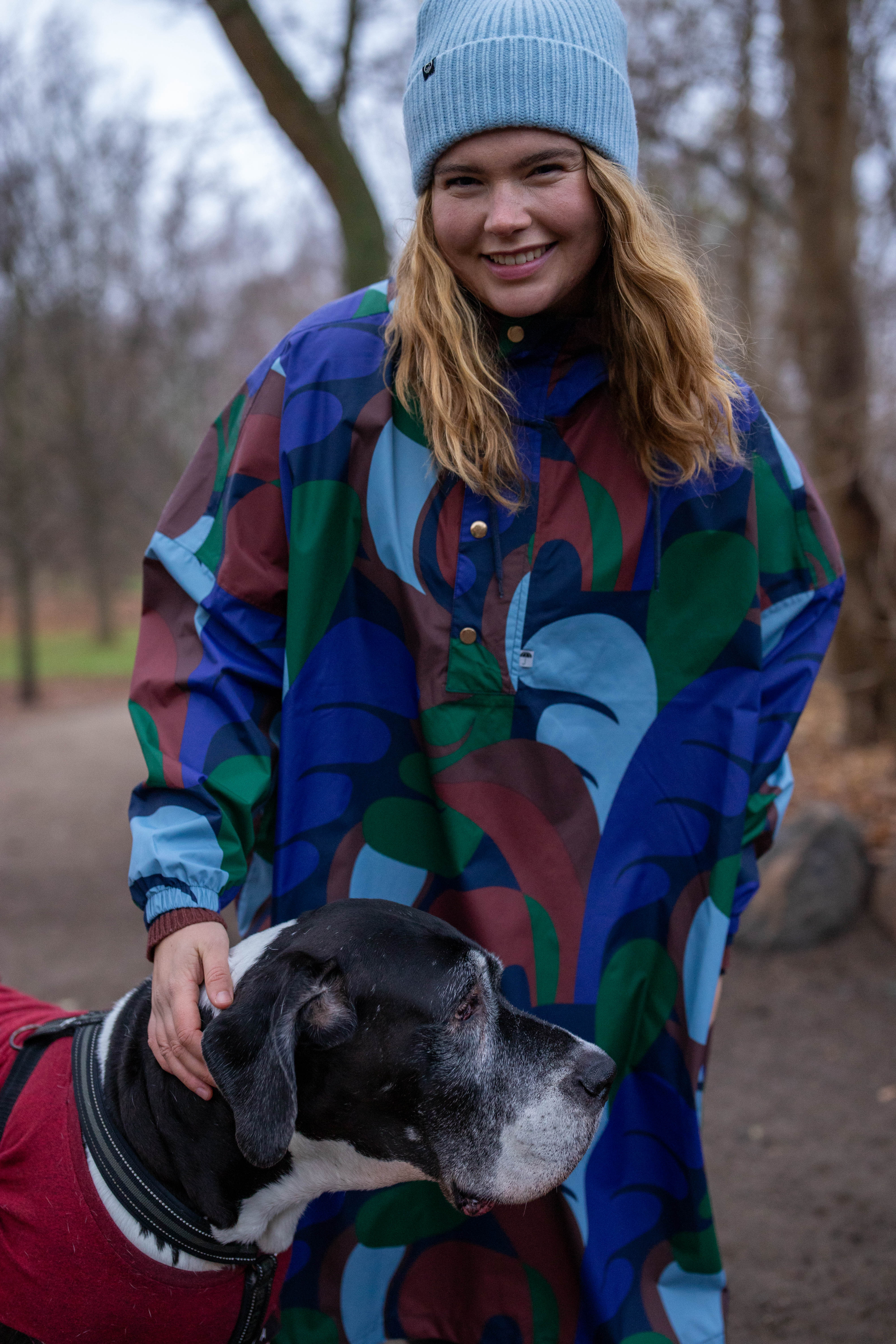 Danedream Drops Poncho Blue Purple Trops dog