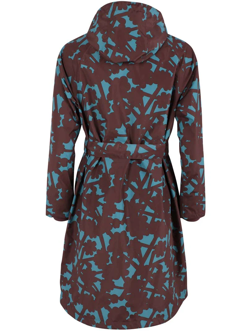 Danefæ Danelisabeth regentrenchcoat Blue Grey Bramble back