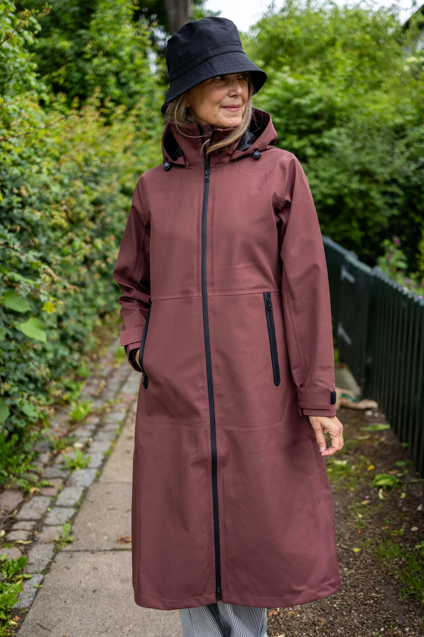 Danefae Premium Regenjas Dames Dogwalker Bordeaux1