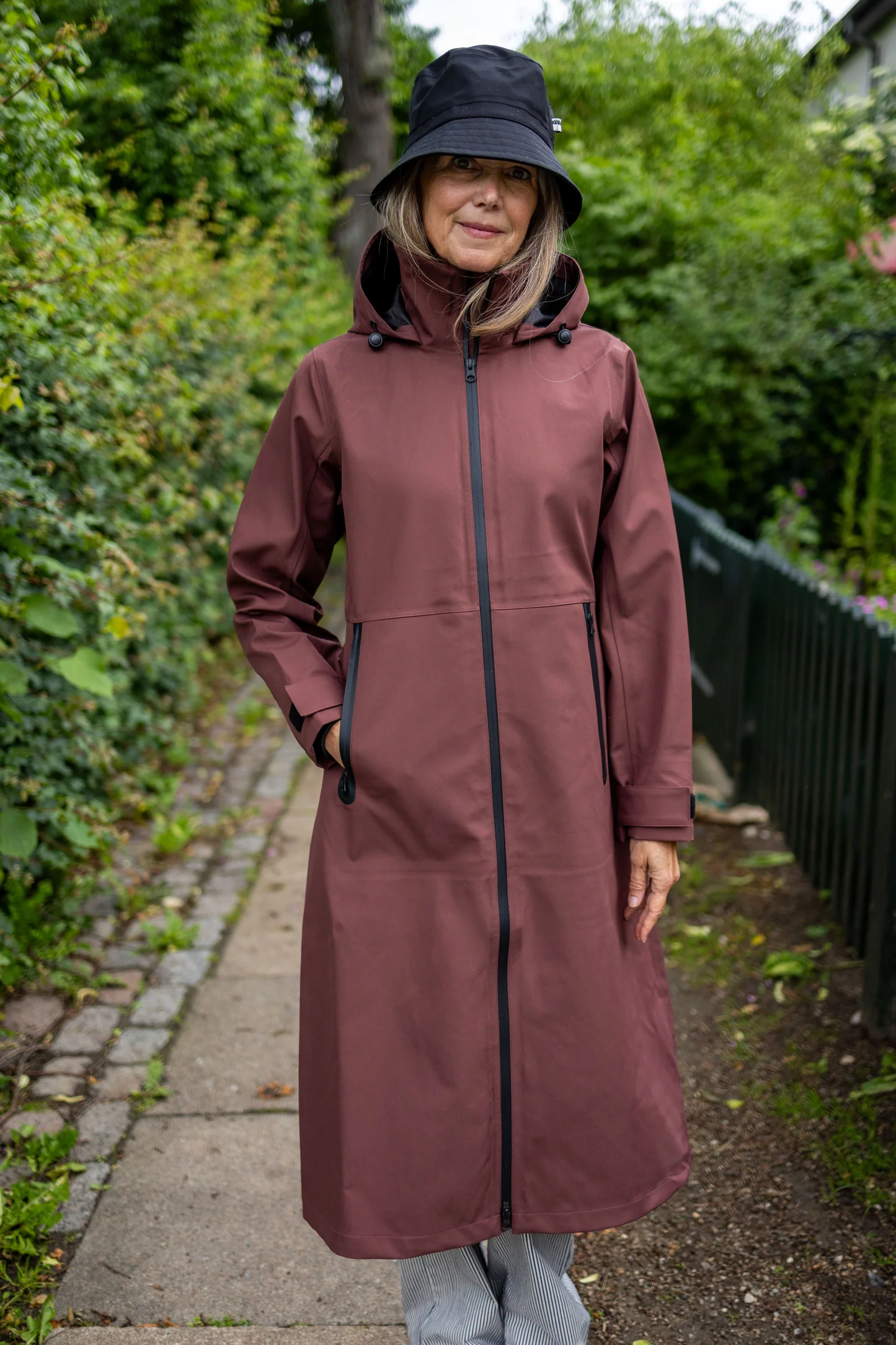 Danefae Premium Regenjas Dames Dogwalker Bordeaux voor