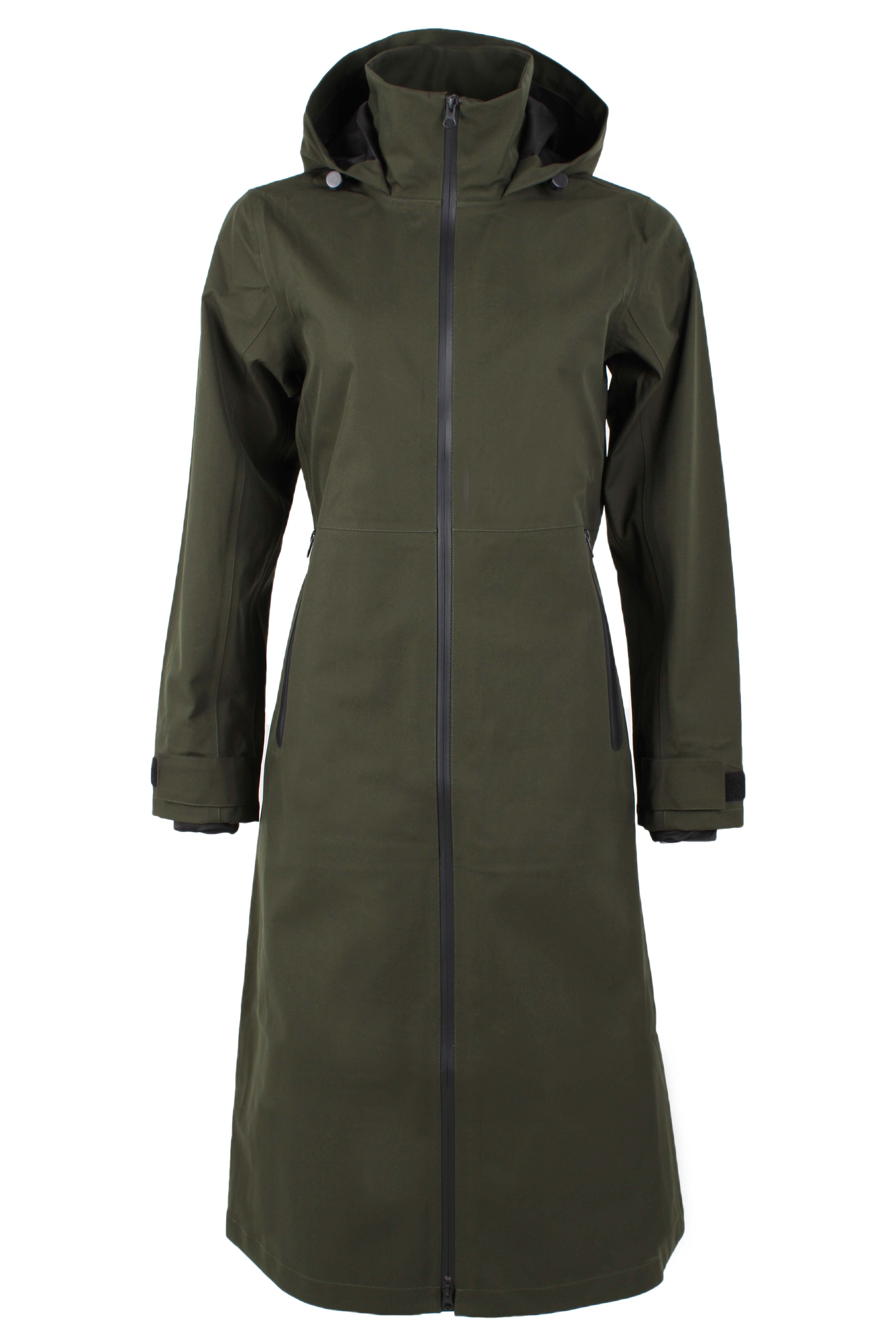 Danefae Premium Regenjas Dames Dogwalker Dark Army front