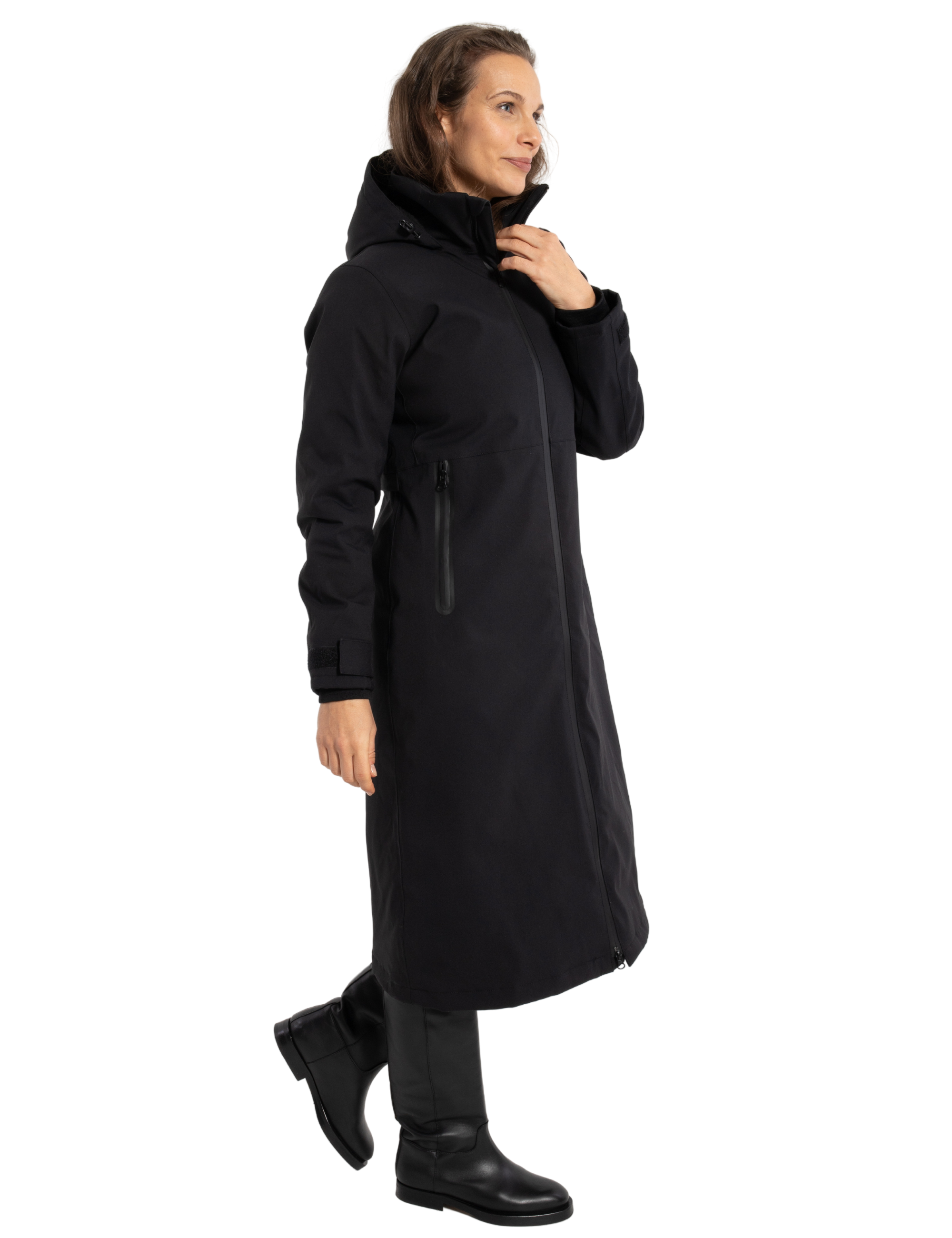 Danefae Premium Winter Regenjas Dames Danesandur Zwart zij