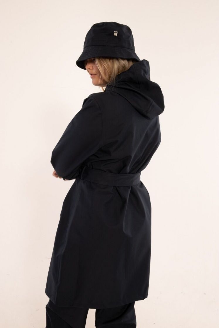Danefae Regenjas Dames Danerainlover Donkerblauw achterzijde
