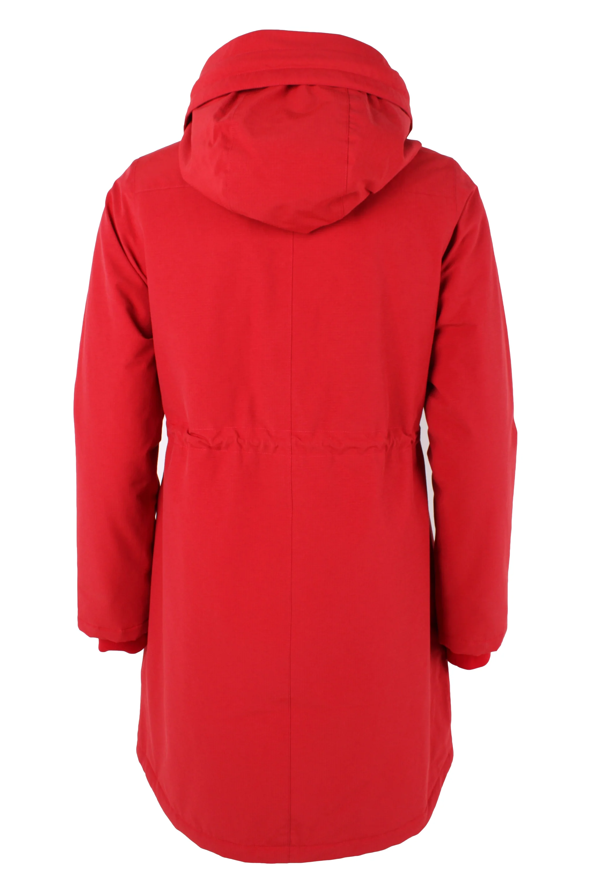 Danefae Winter Regenparka Dames Danenora Dark Red model back