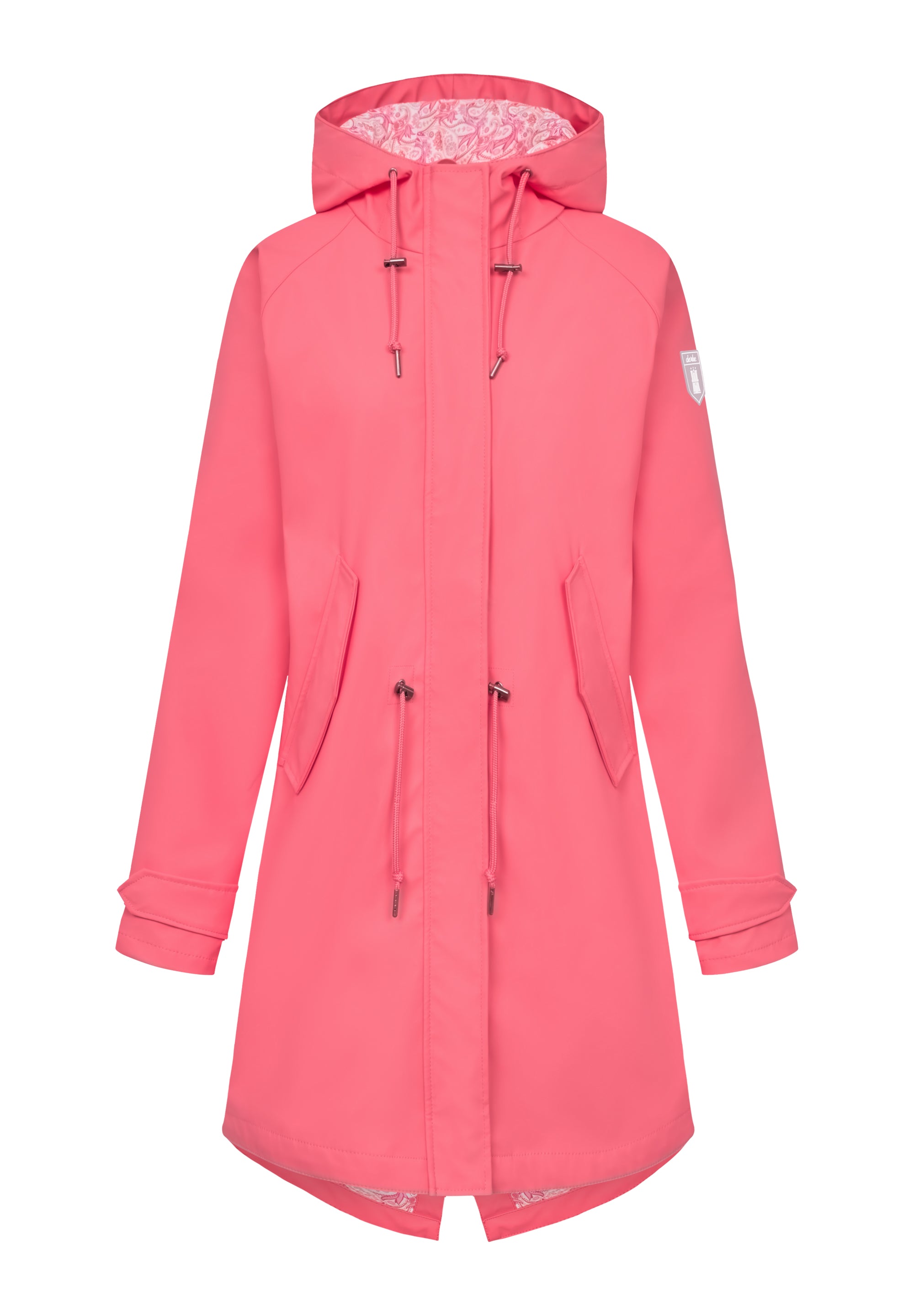Derbe Friese Traveby Sugar Coral Rosa front
