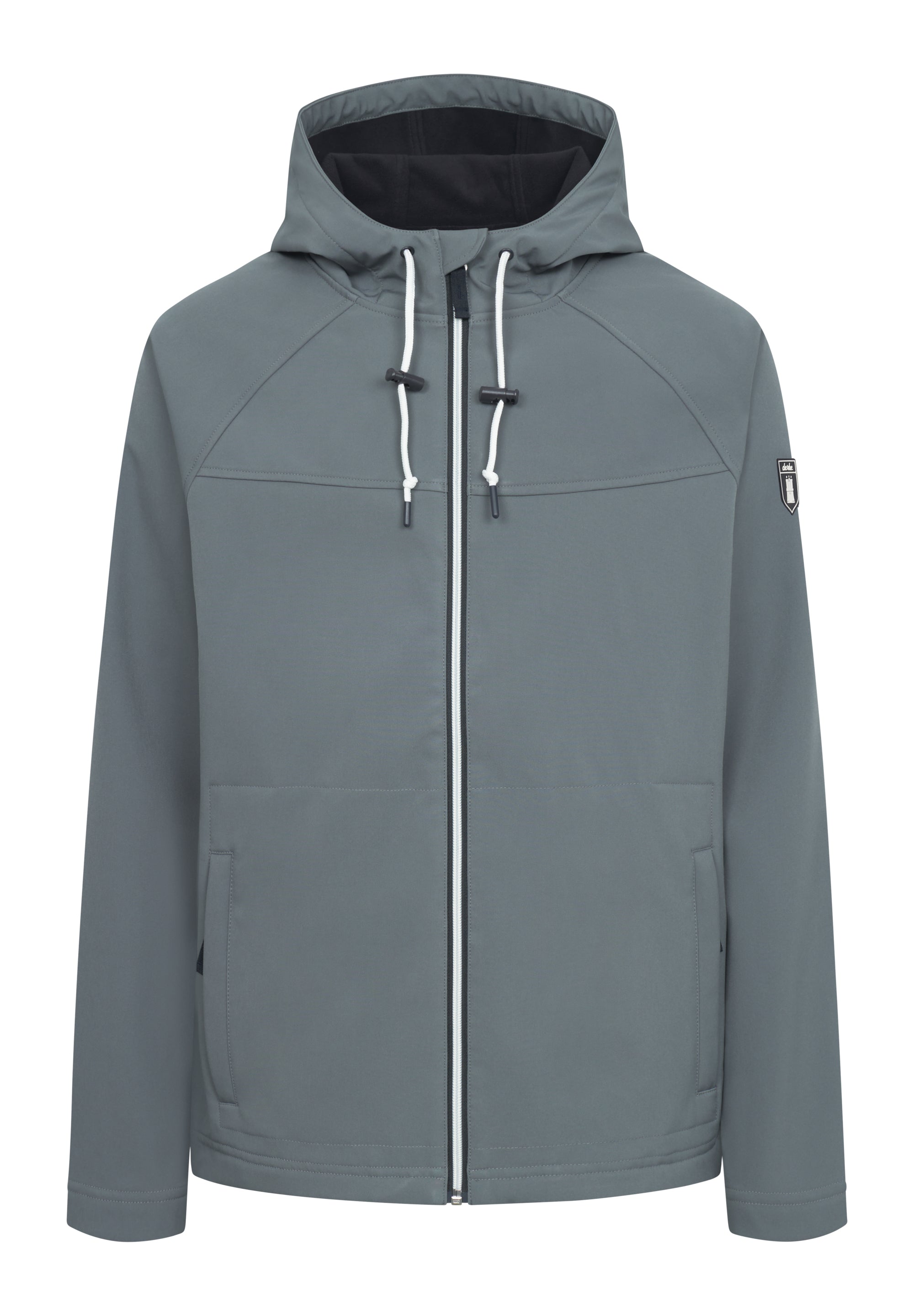 Derbe Isleby Softshell Lava Smoke Navy front