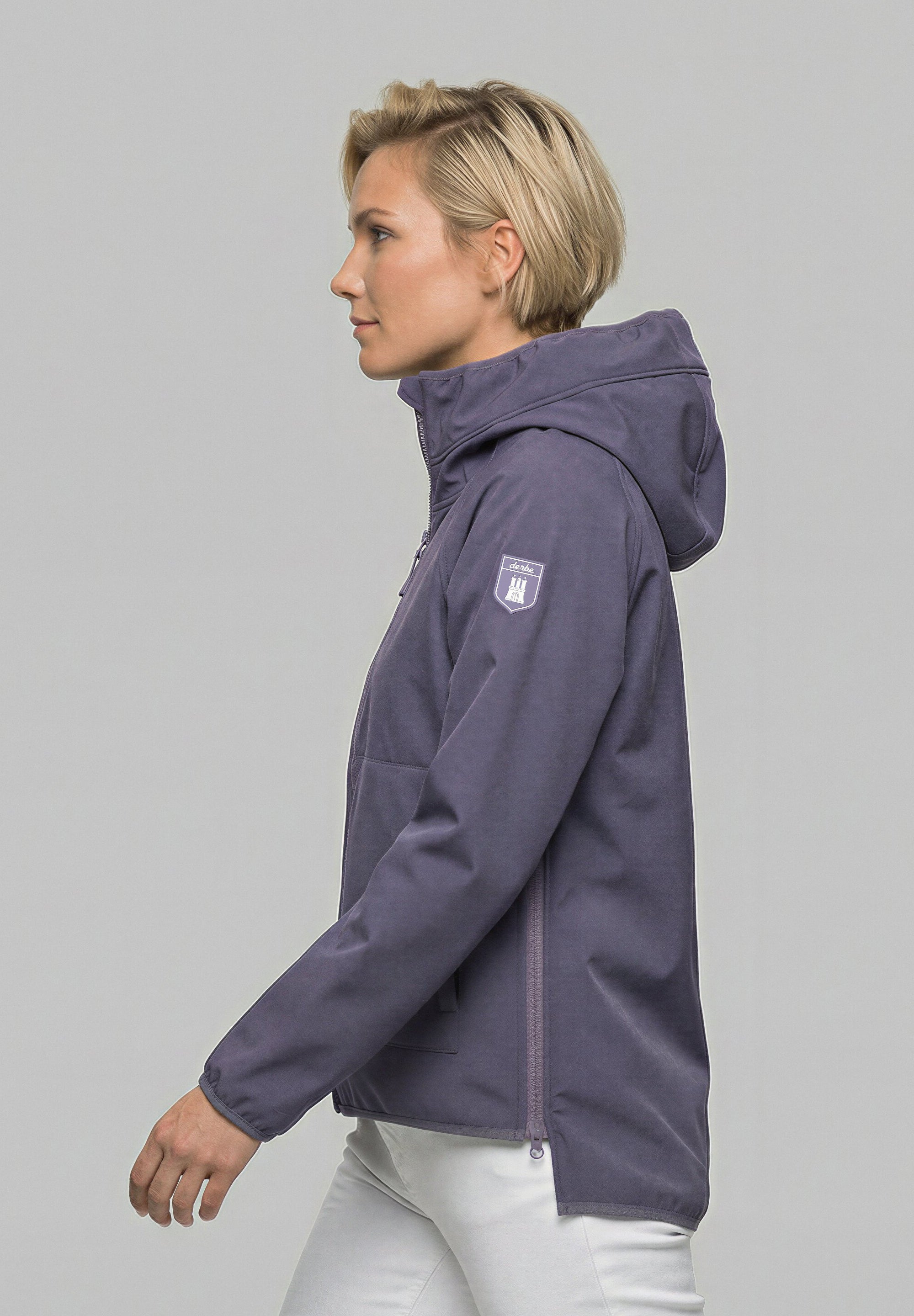 Derbe Peutby Purple Sage/ Lila grey model side