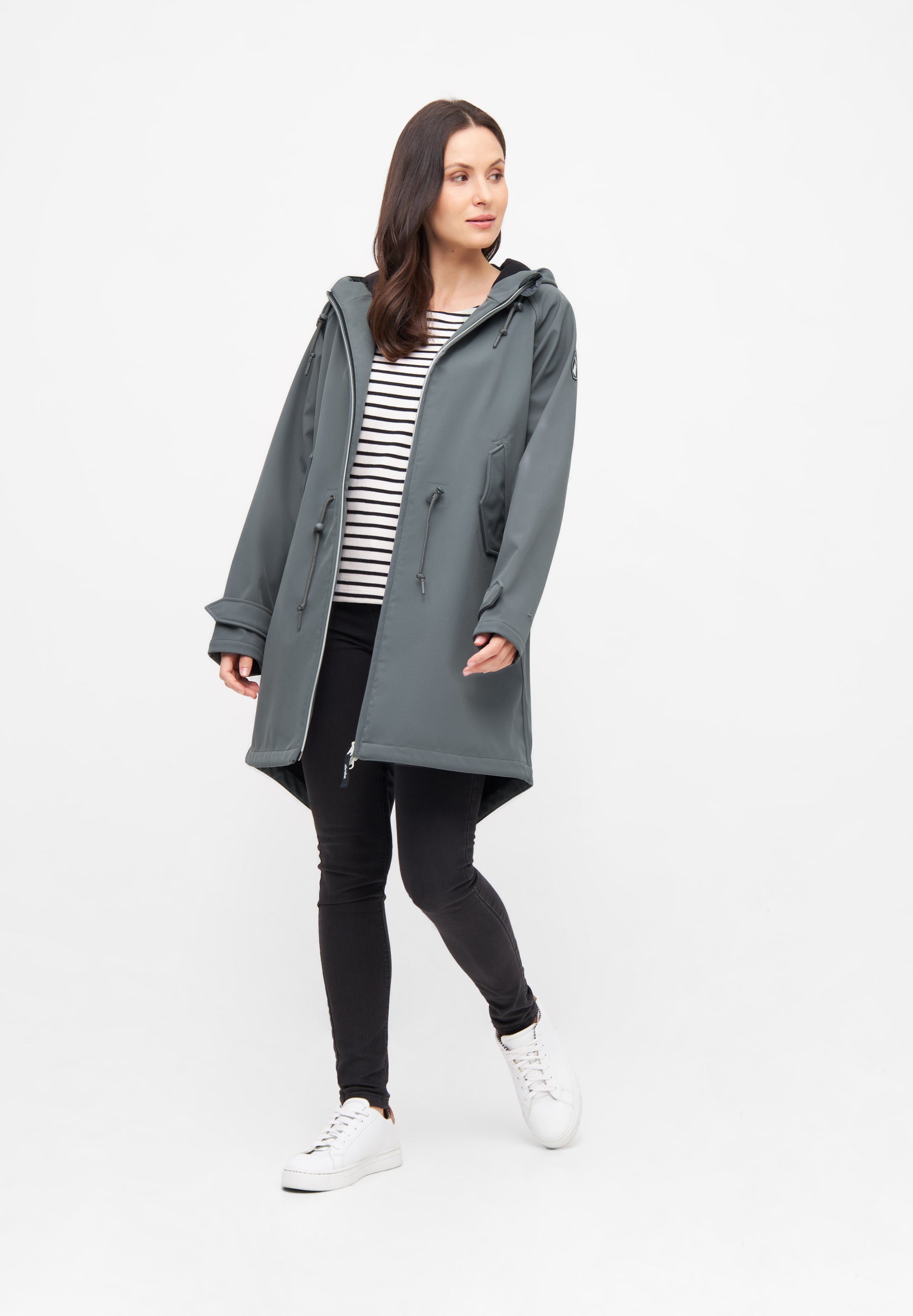 Derbe Regenjas Dames Friese Island Lava Smoke/ Grijs