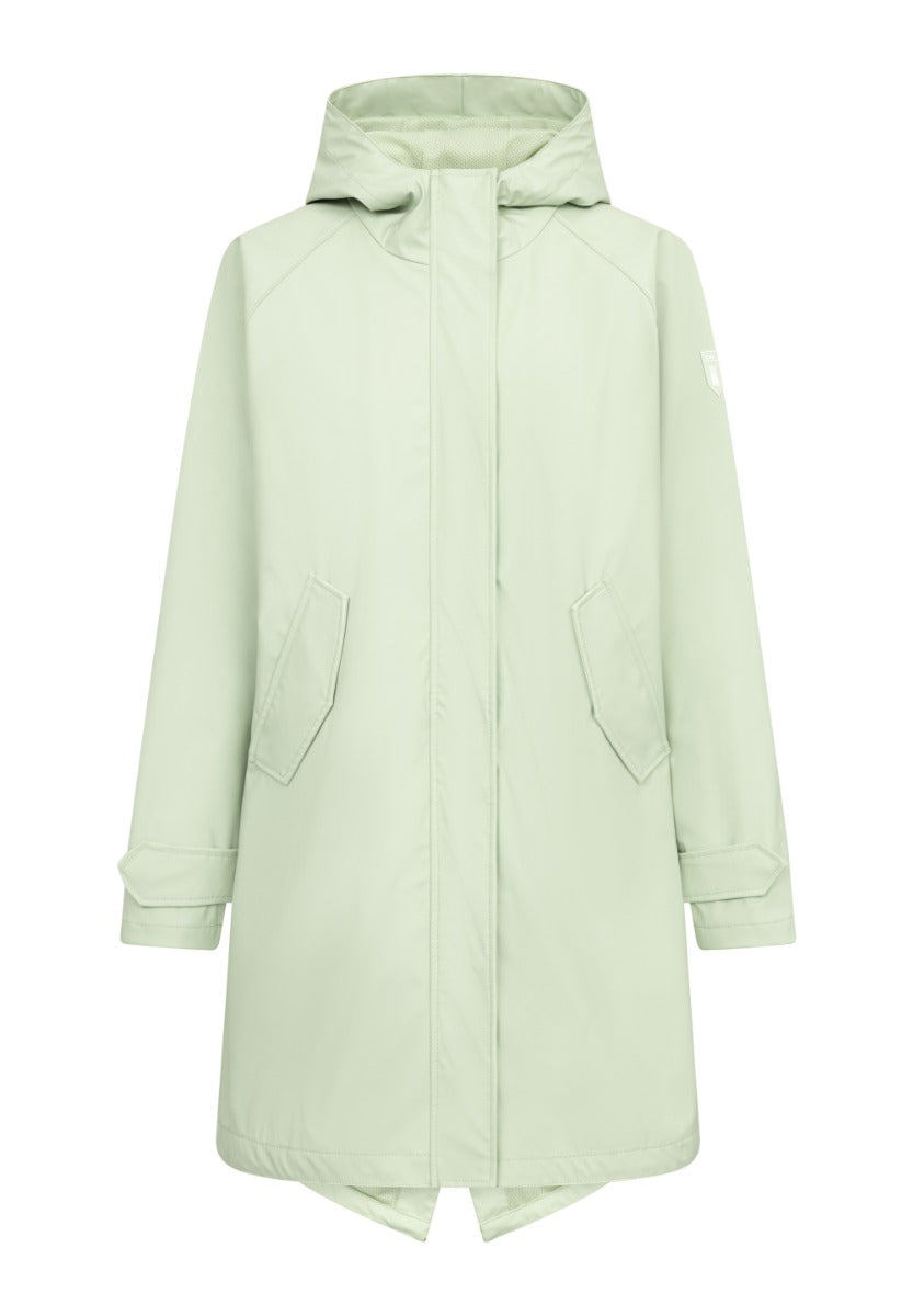 Derbe Regenjas Dames Fog Green Friese Derbe Regenjas Dames Traveby Friese Island Fog Green front