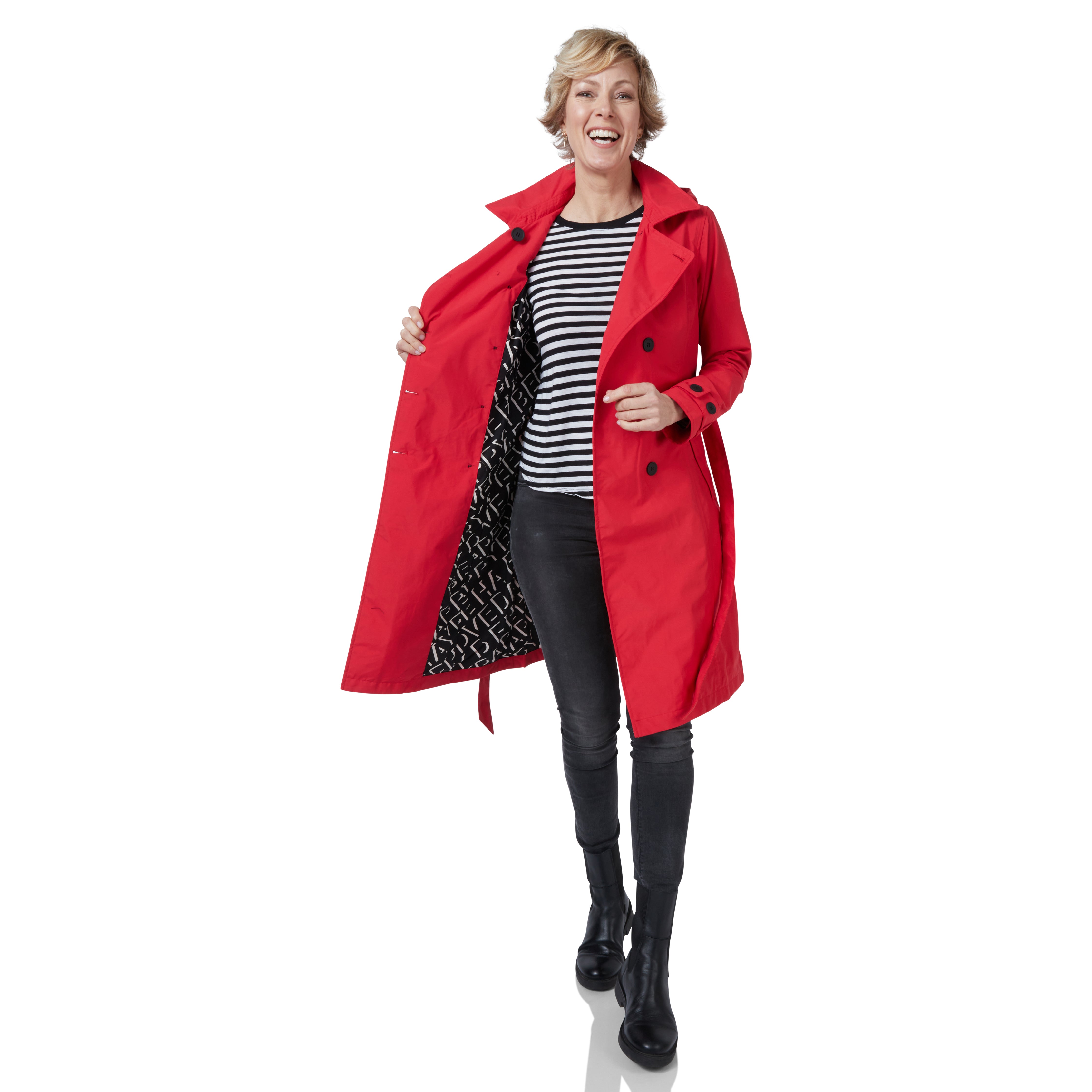 Happy Rainy Days Trenchcoat Geneve Rood