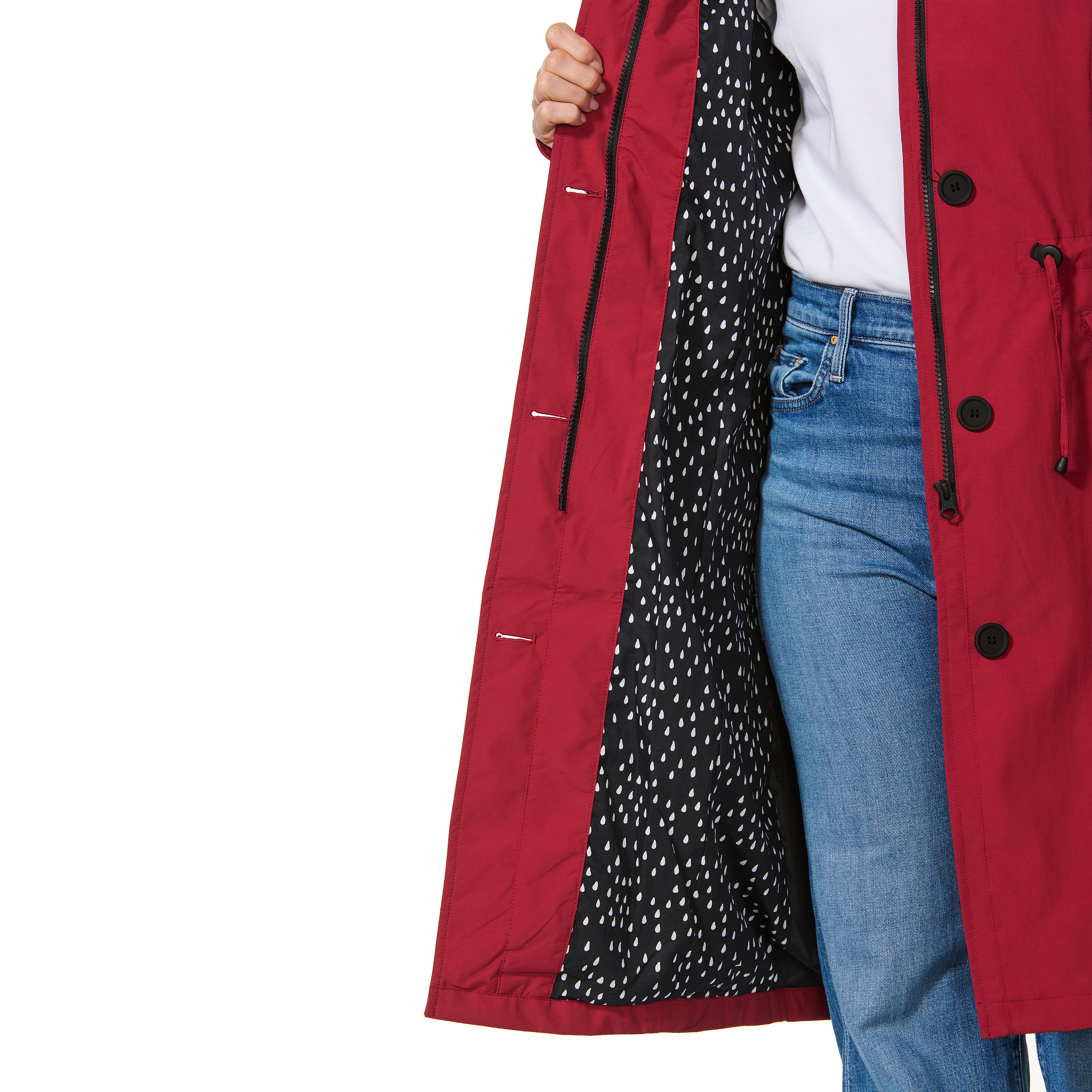 Happy Rainy Days Regenjas Porto Donkerrood