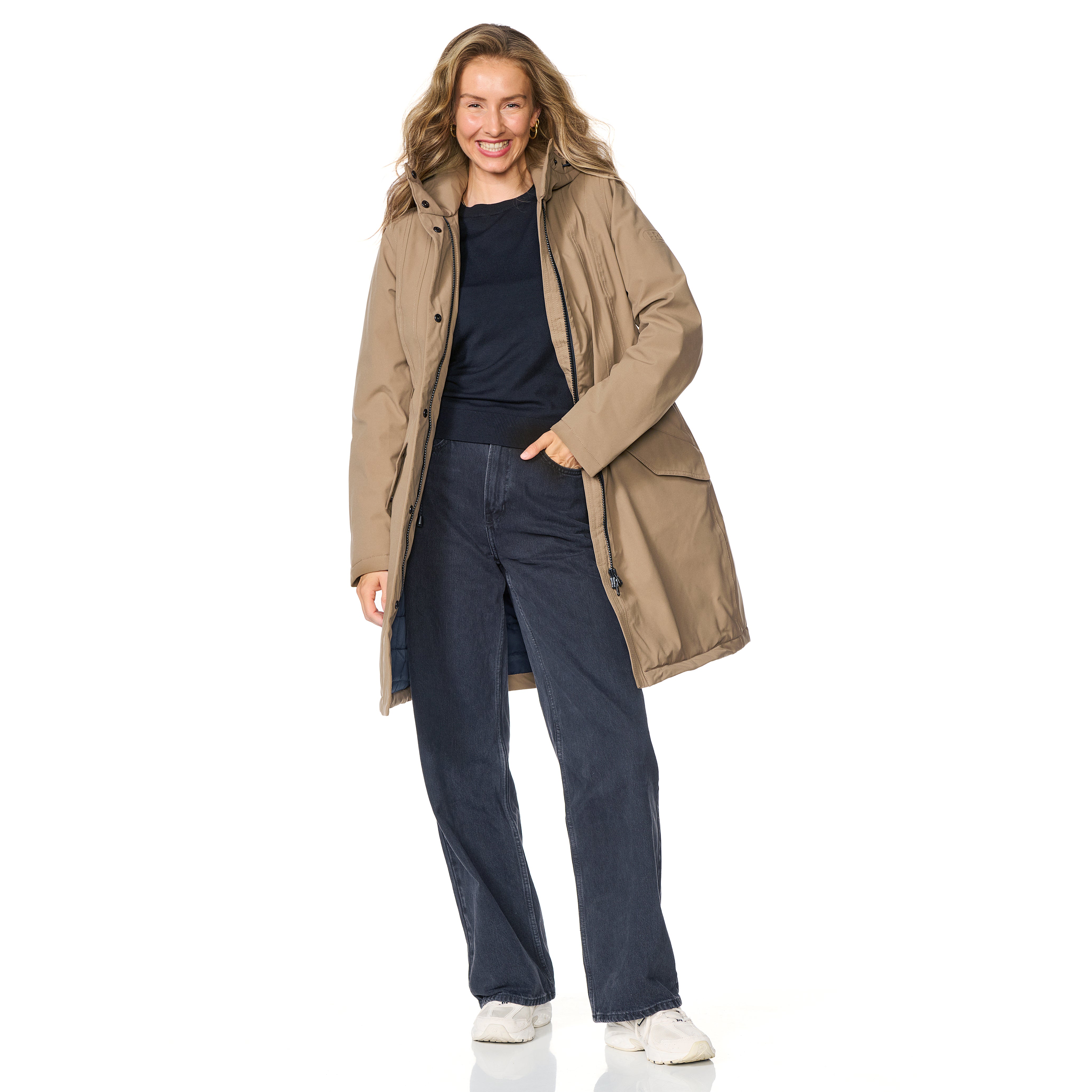 Happy Rainy Days Winter Jacket Women Orlando Black