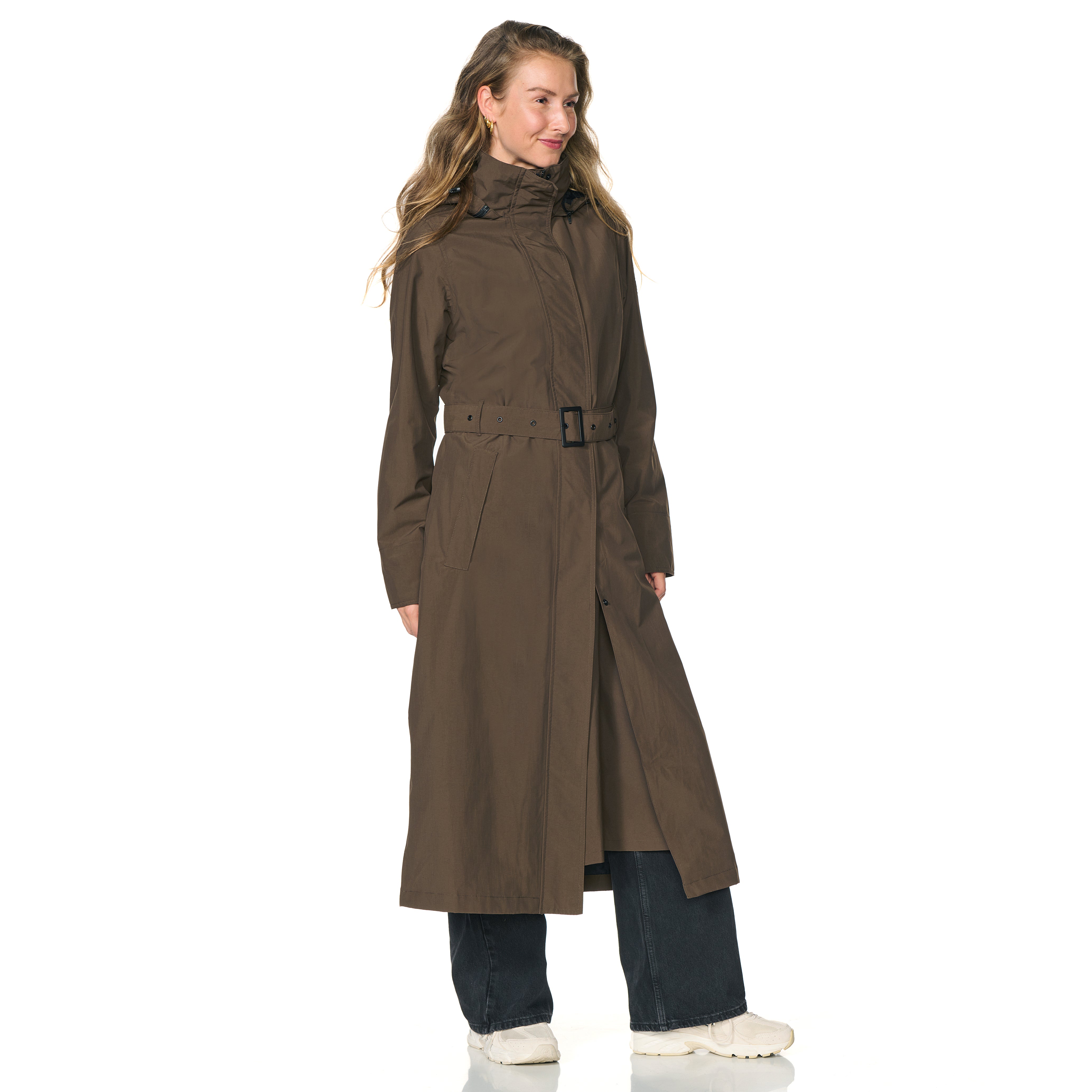 Happy Rainy Days Extra Lange Regenjas Montreal Donkerbruin