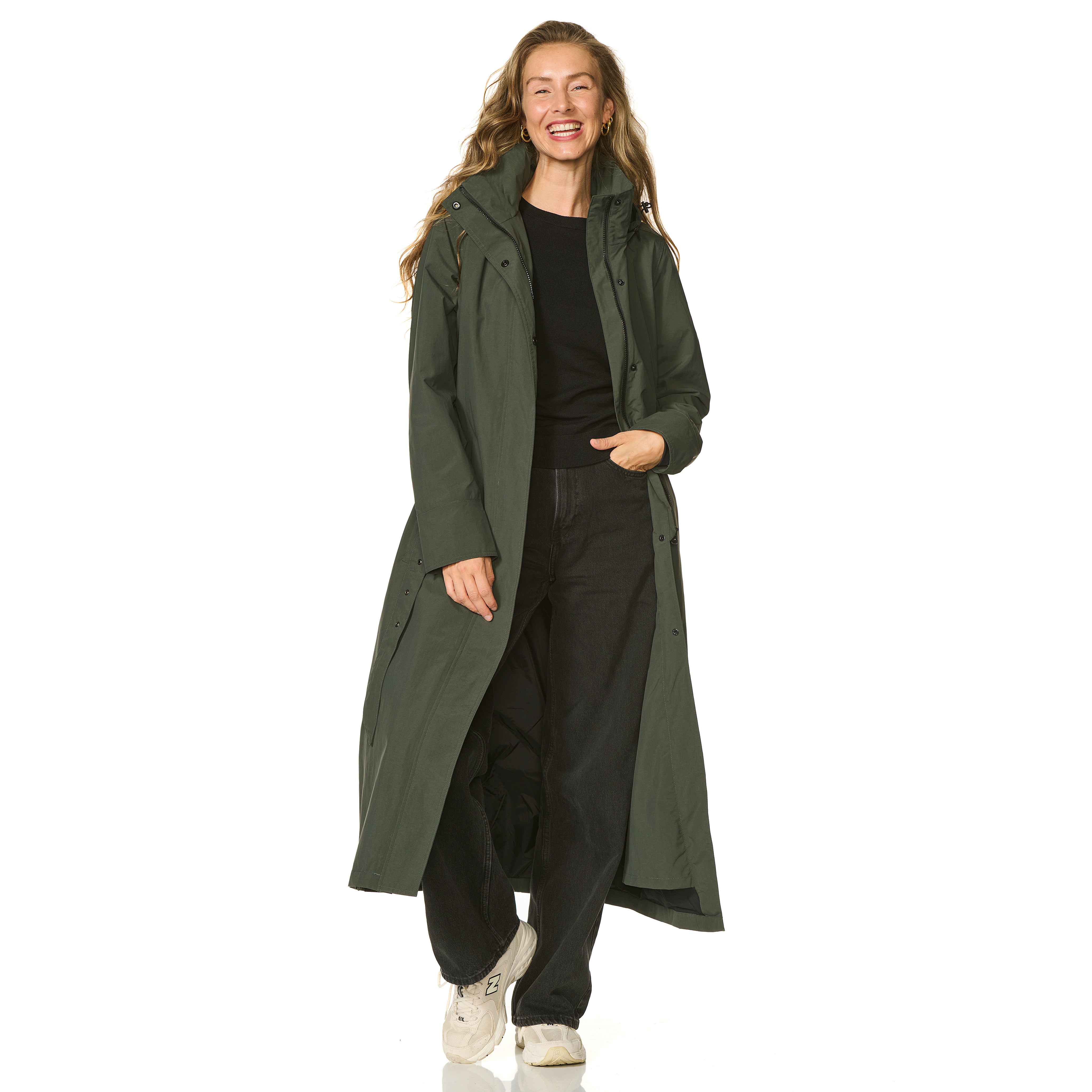 Happy Rainy Days Extra Lange Regenjas Montreal Donkergroen