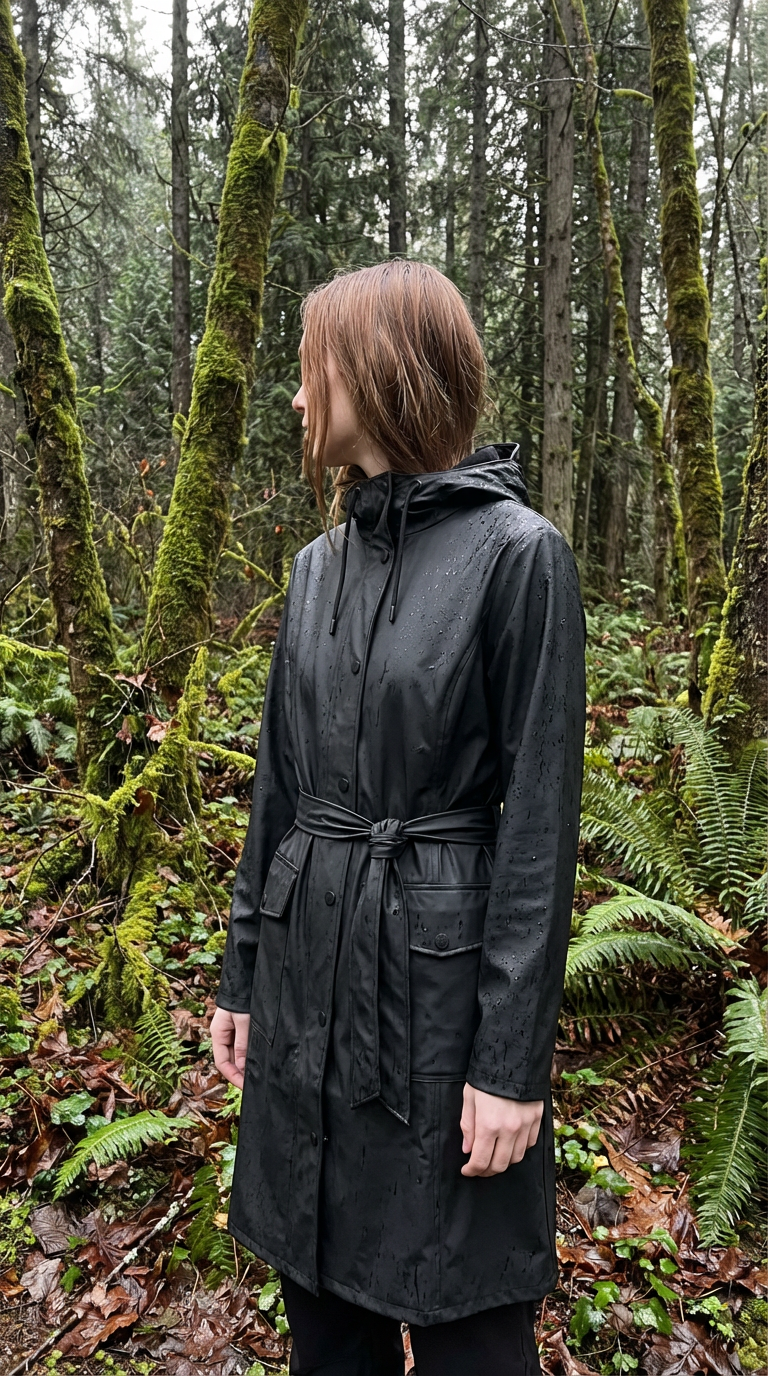 RAINS Curve W Jacket Black