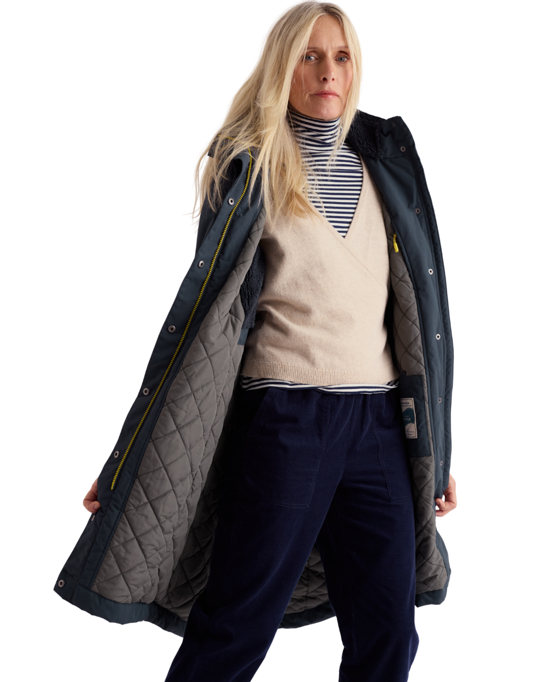 Seasalt Winter Parka Dames Janelle Donkerblauw/ Squid Ink