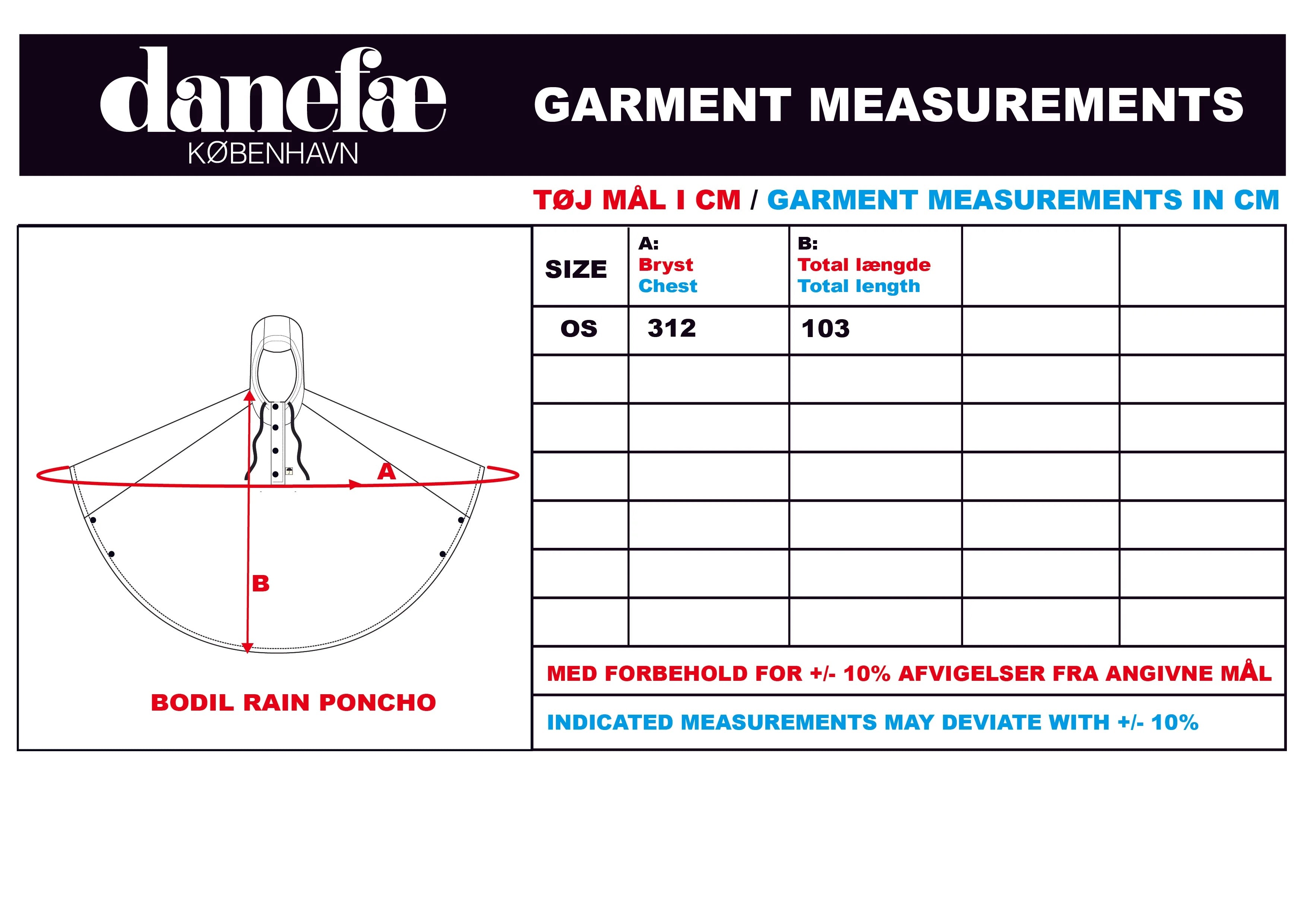 Danefae Danebodil Rainponcho Dark Slate Big Stork