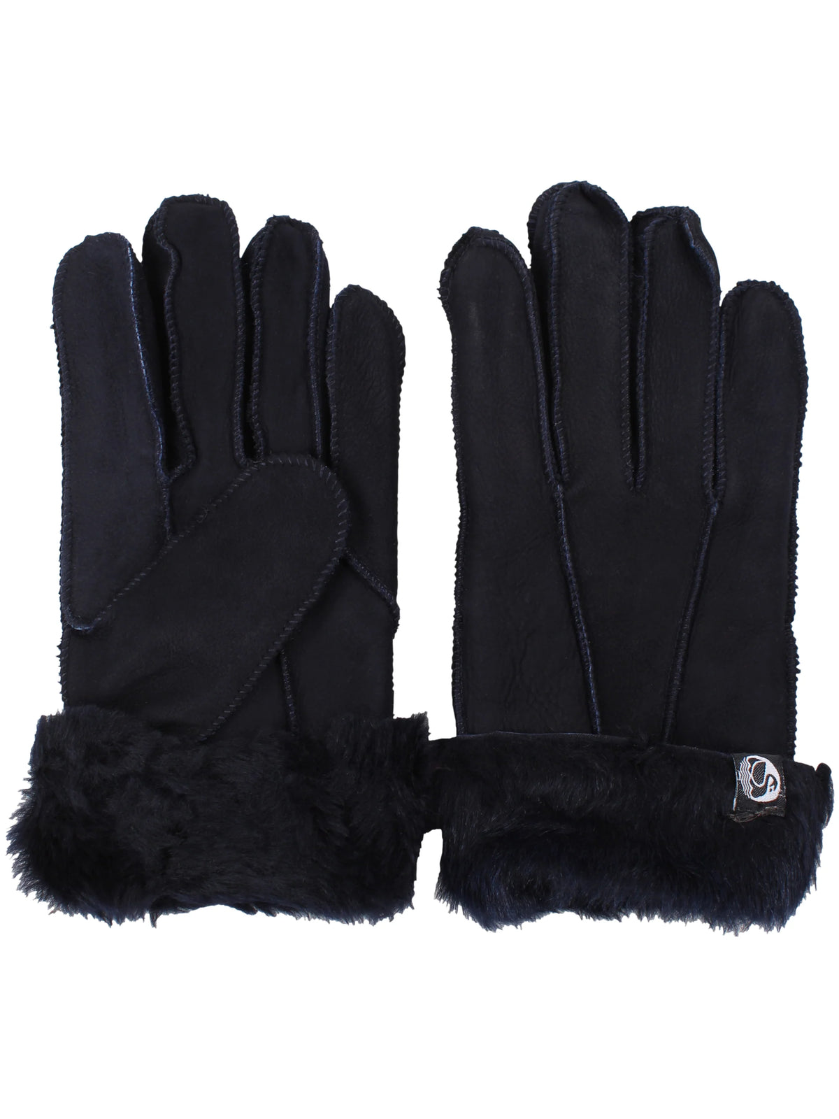Danefæ No Waste Sheepskin Finger Gloves – Navy