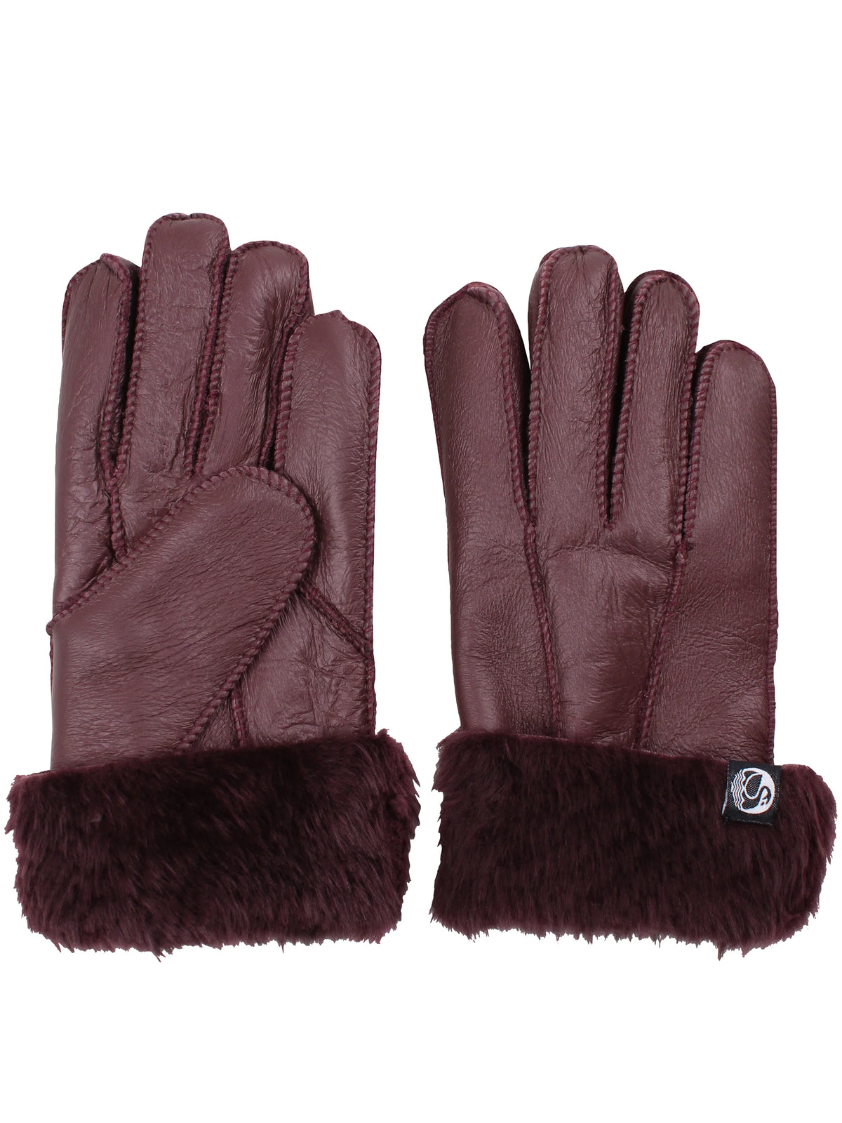 Danefæ No Waste Sheepskin Finger Gloves – Wine