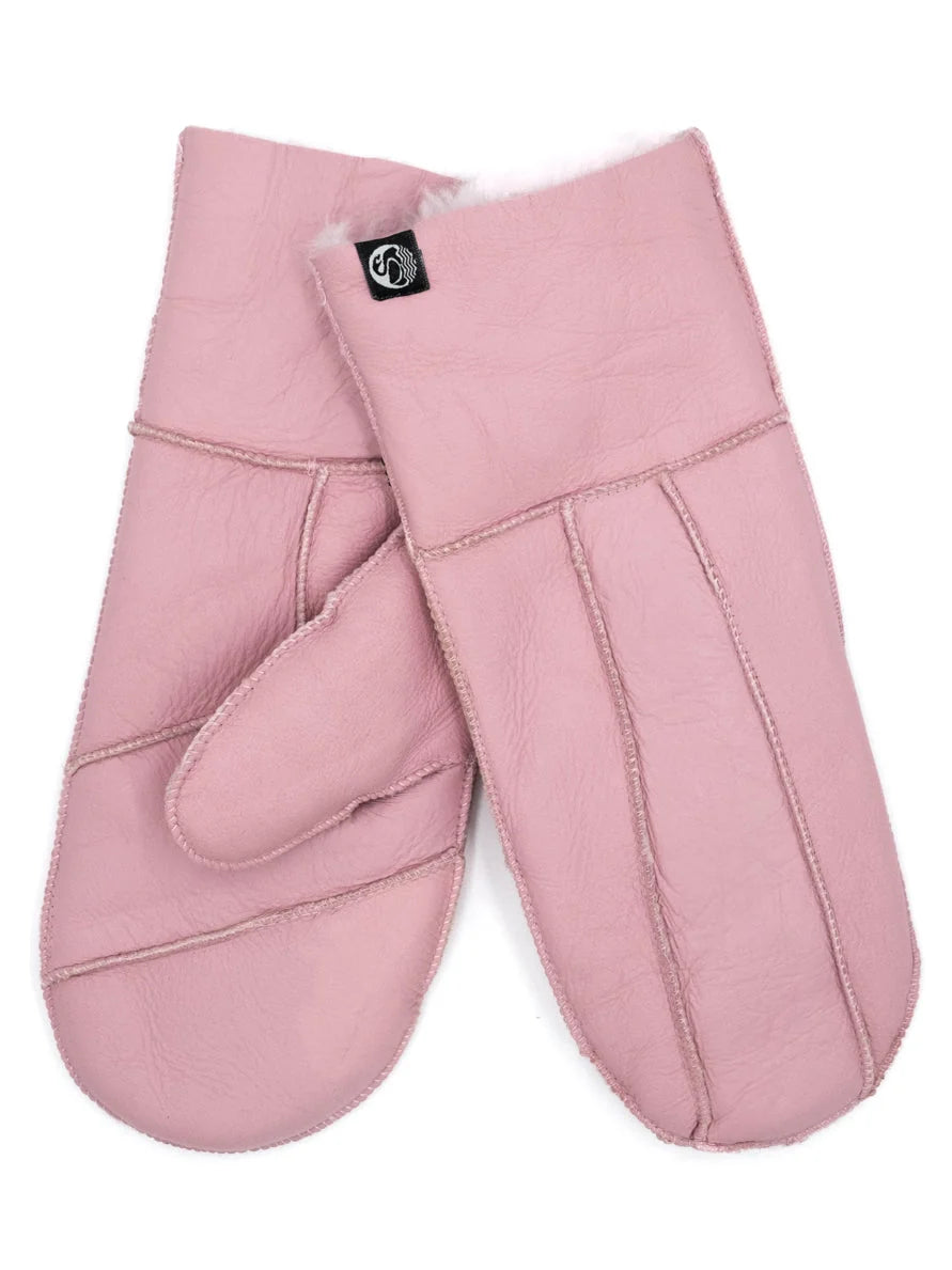 Danefæ No Waste Napa schapenvacht wanten – Dark Pink