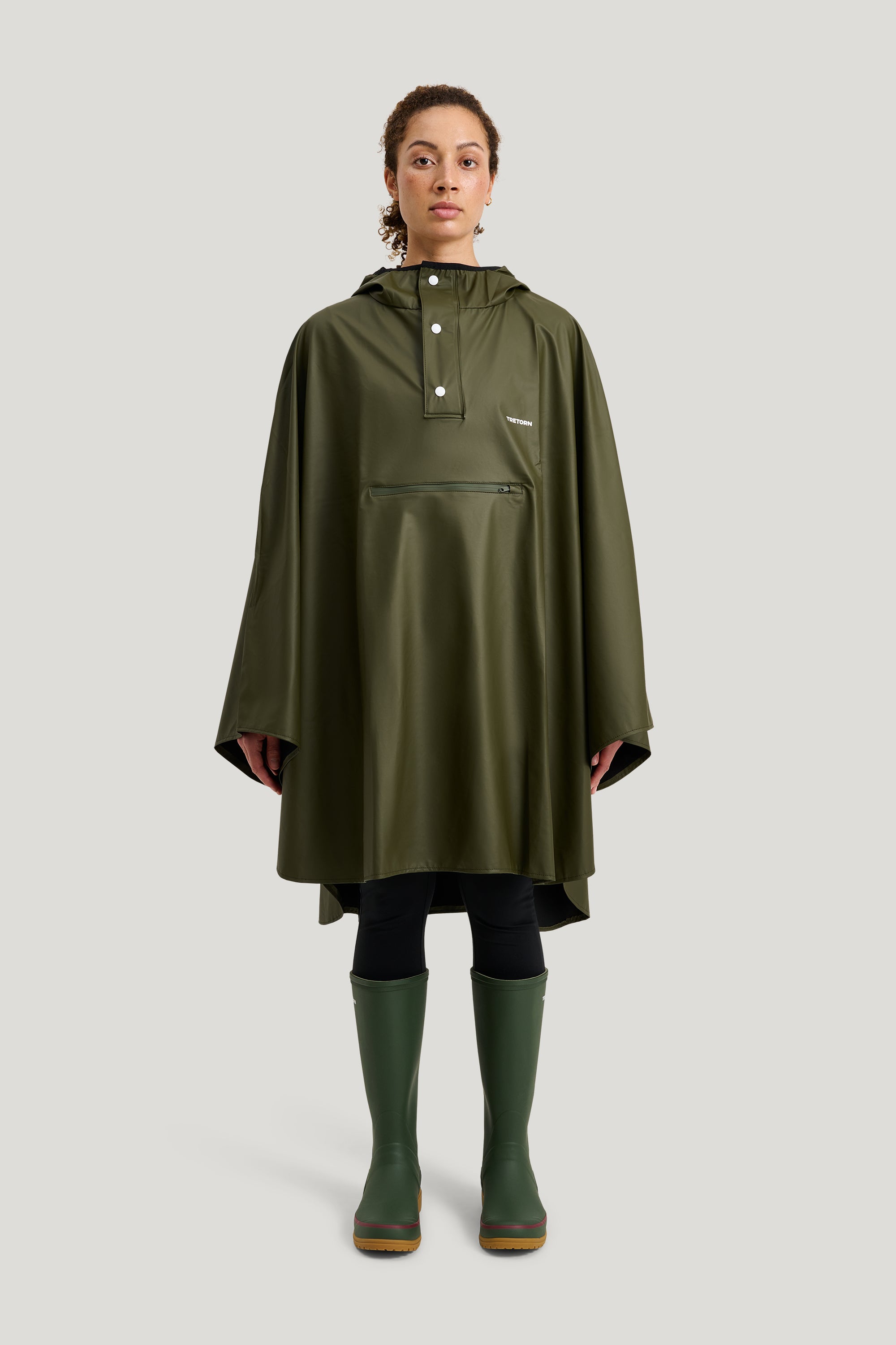 Tretorn PU Light Poncho Onesize Green