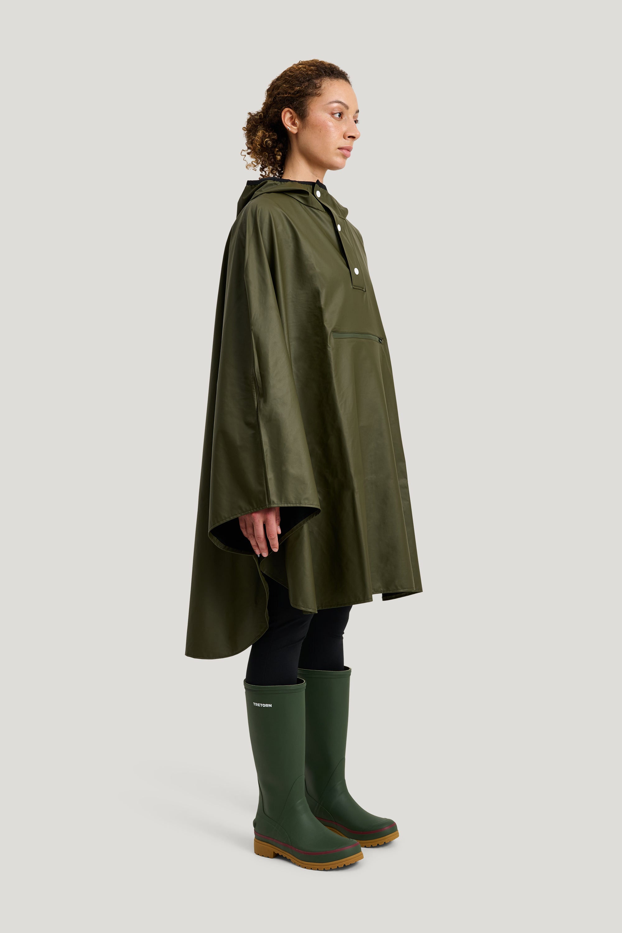 Tretorn PU Light Poncho Onesize Green