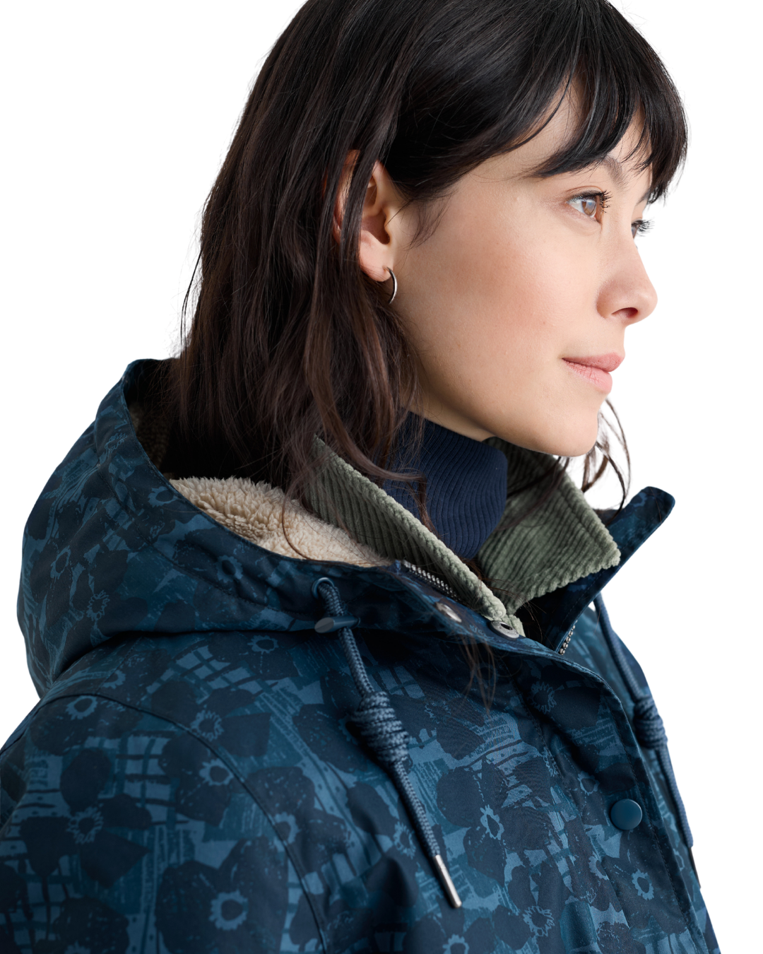 Seasalt Winter Parka Dames Plant Hunter Patchwork Bloom Squall