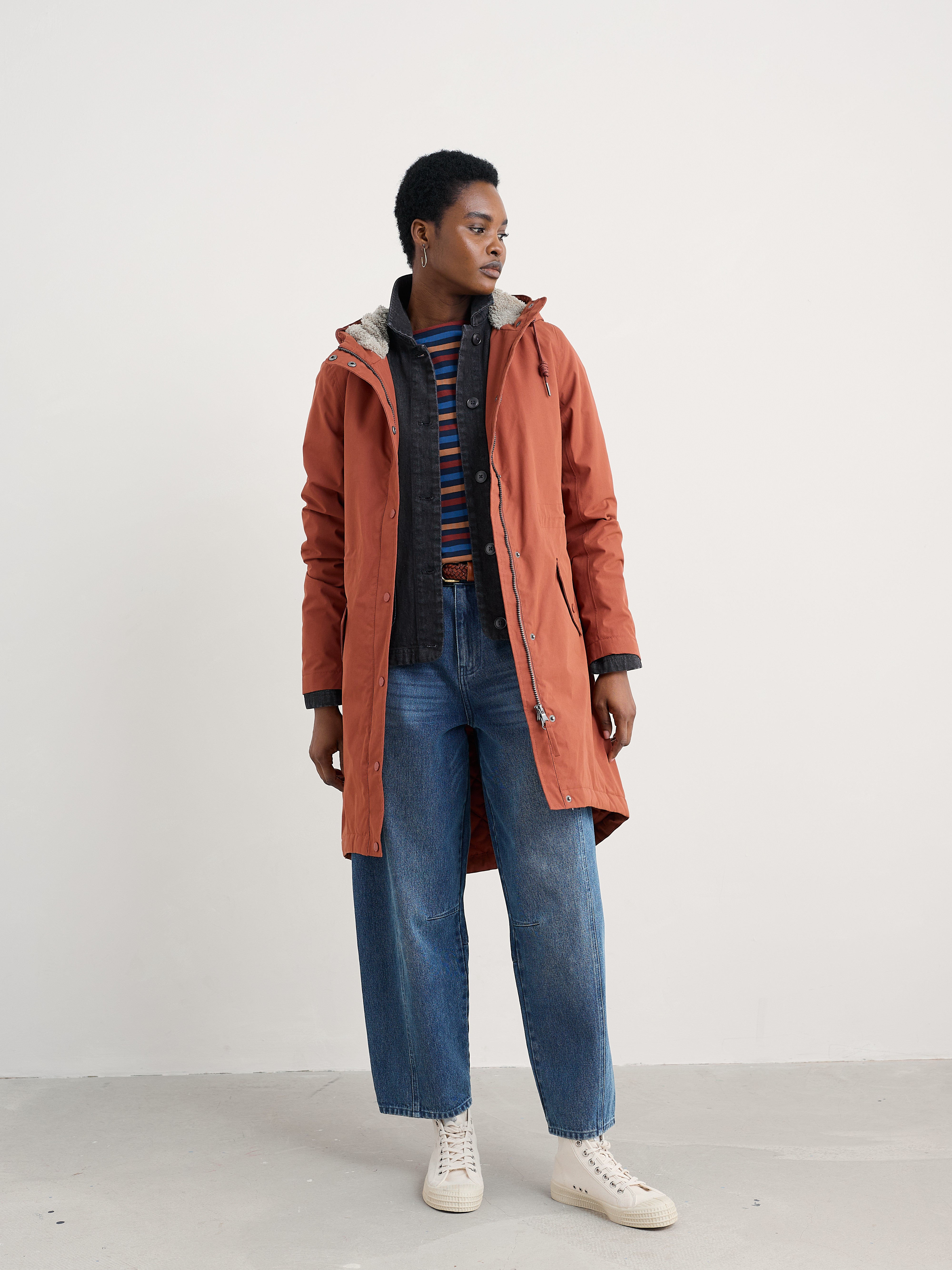 Seasalt Winter Parka Women Plant Hunter Woodland