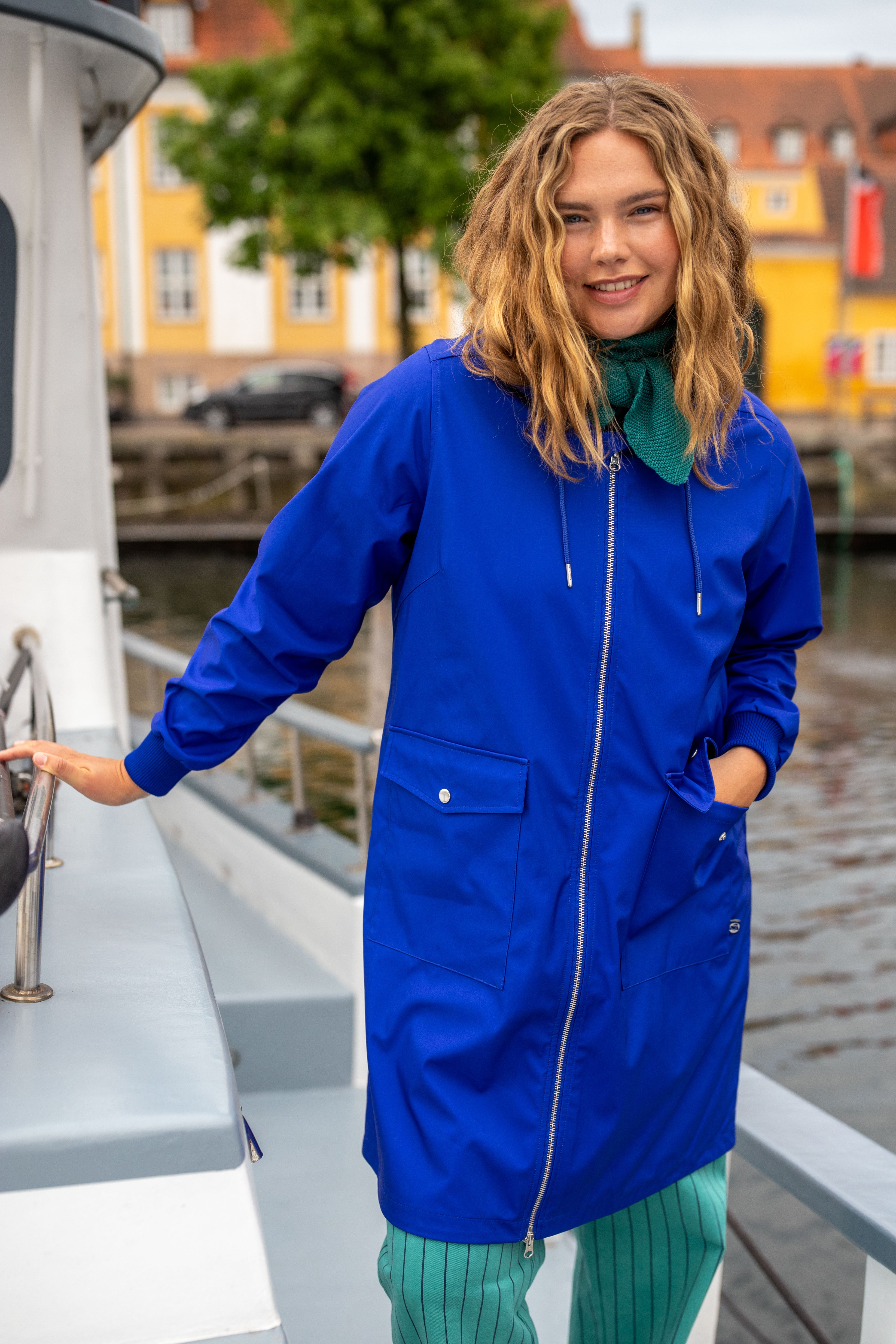 Danemarselisborg Brushed Shell Parka Deep Blue