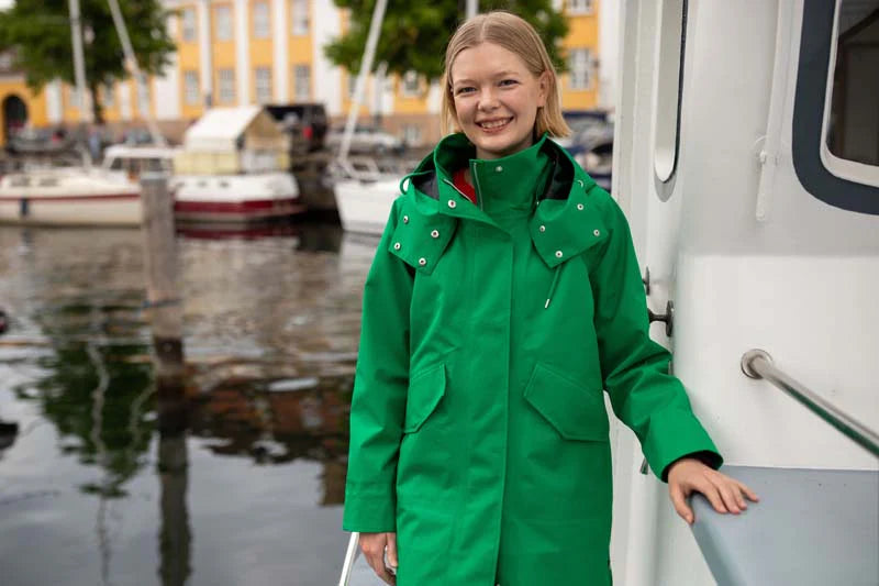 Danefea Danewest Wind Regenparka Grün