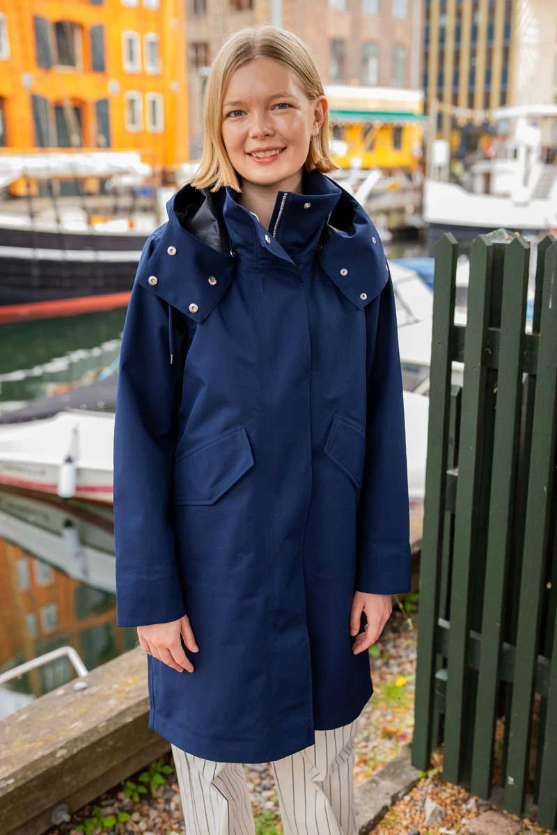Danefea Danewest Wind Rain Parka Dk Navy