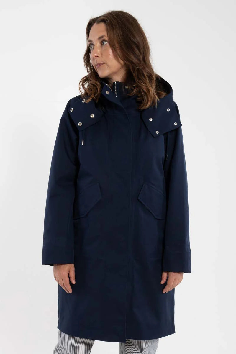 Danefea Danewest Wind Rain Parka Dk Navy