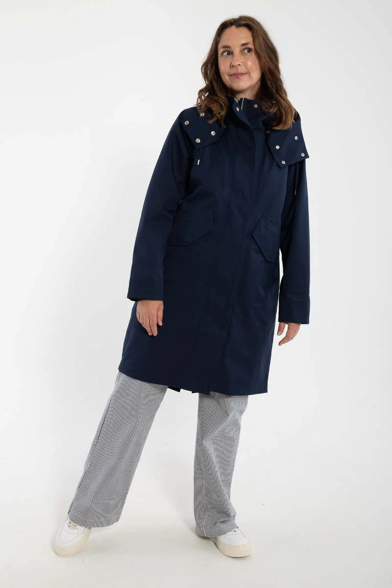 Danefea Danewest Wind Rain Parka Dk Navy