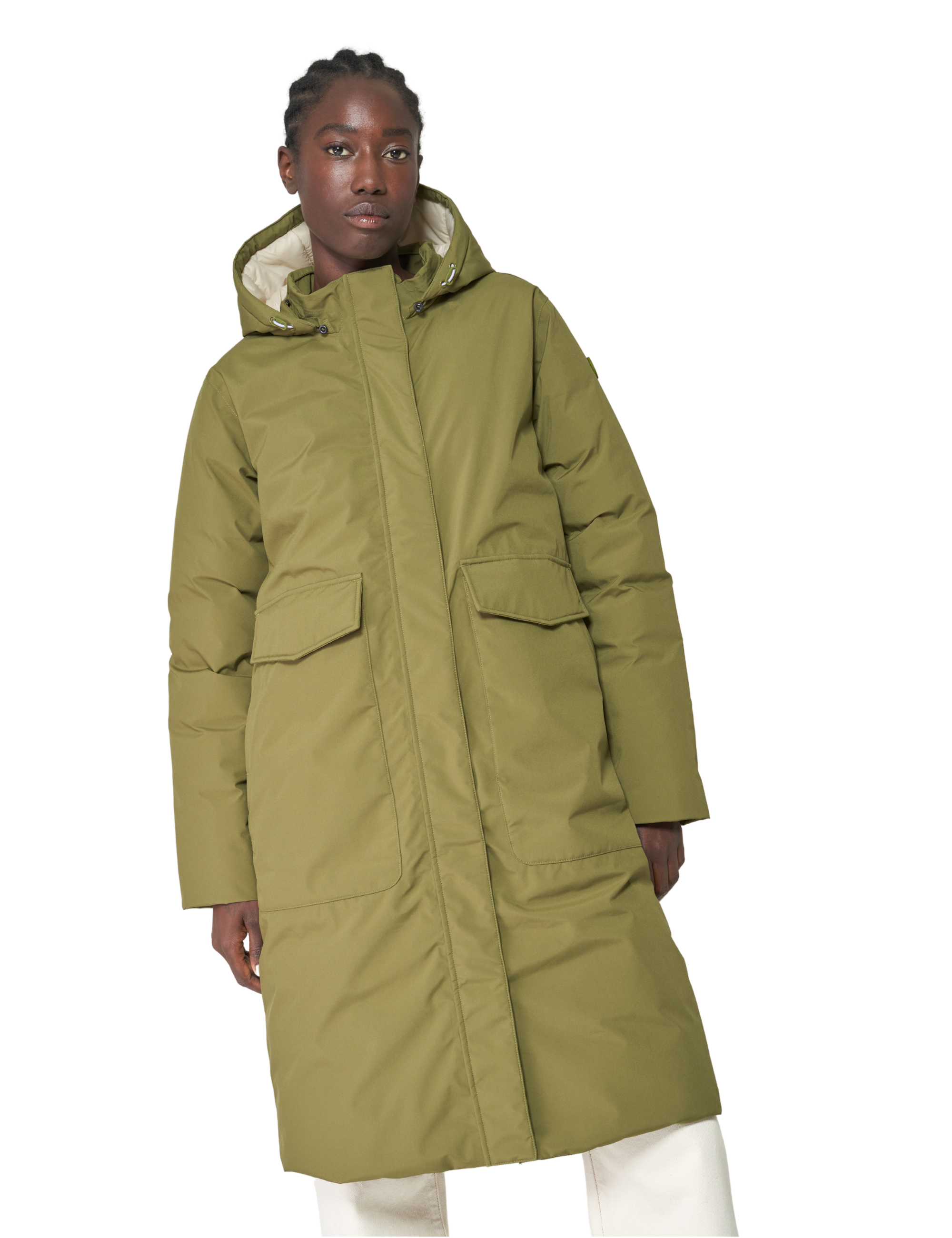 Tanta Long Ladies Winter Coat Schnee Sphagnum Hip in de Regen