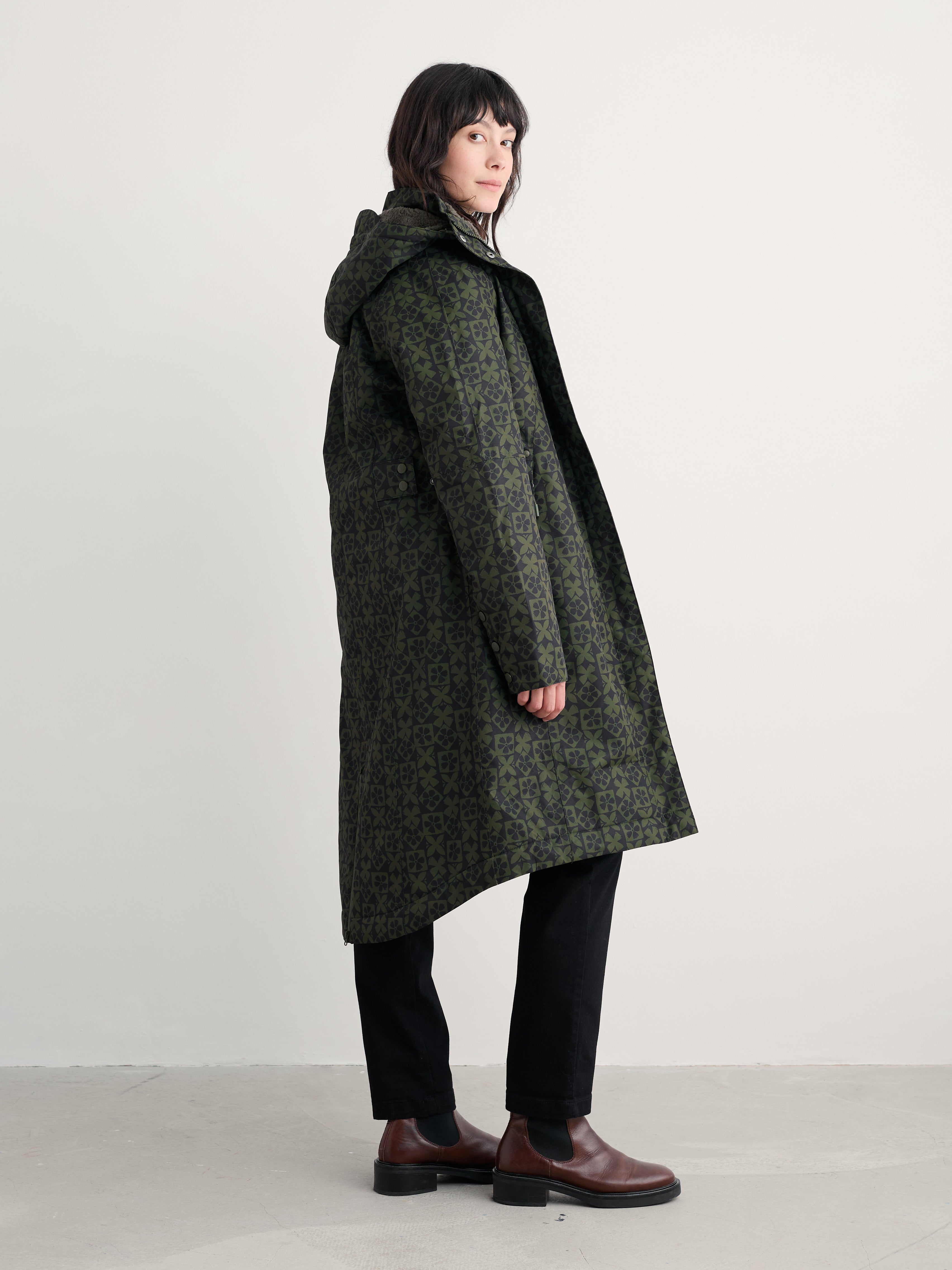 Seasalt Winter Parka Dames Janelle Clay Stamp Highland side