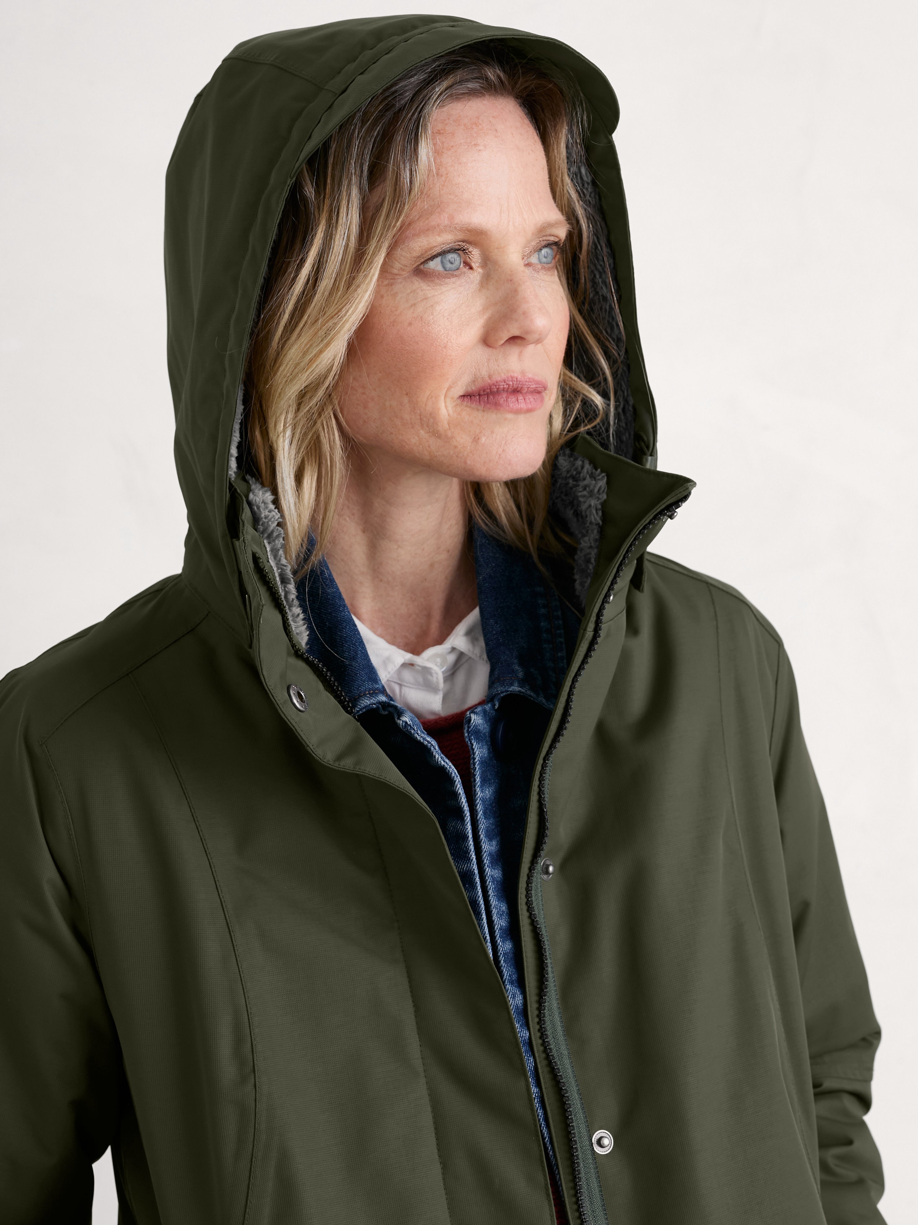 Seasalt Winter Parka Dames Janelle Woodland cap