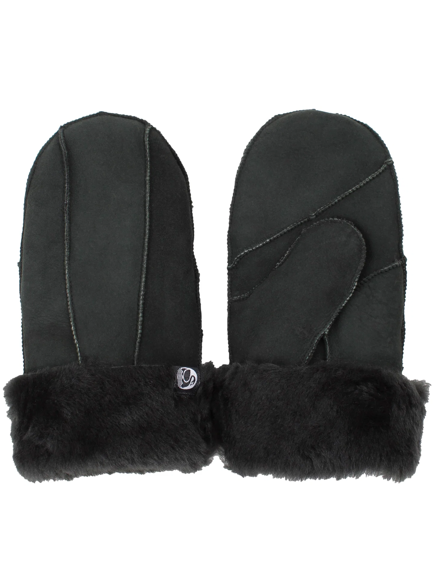 Sheepskin Gloves Blackish Green warm