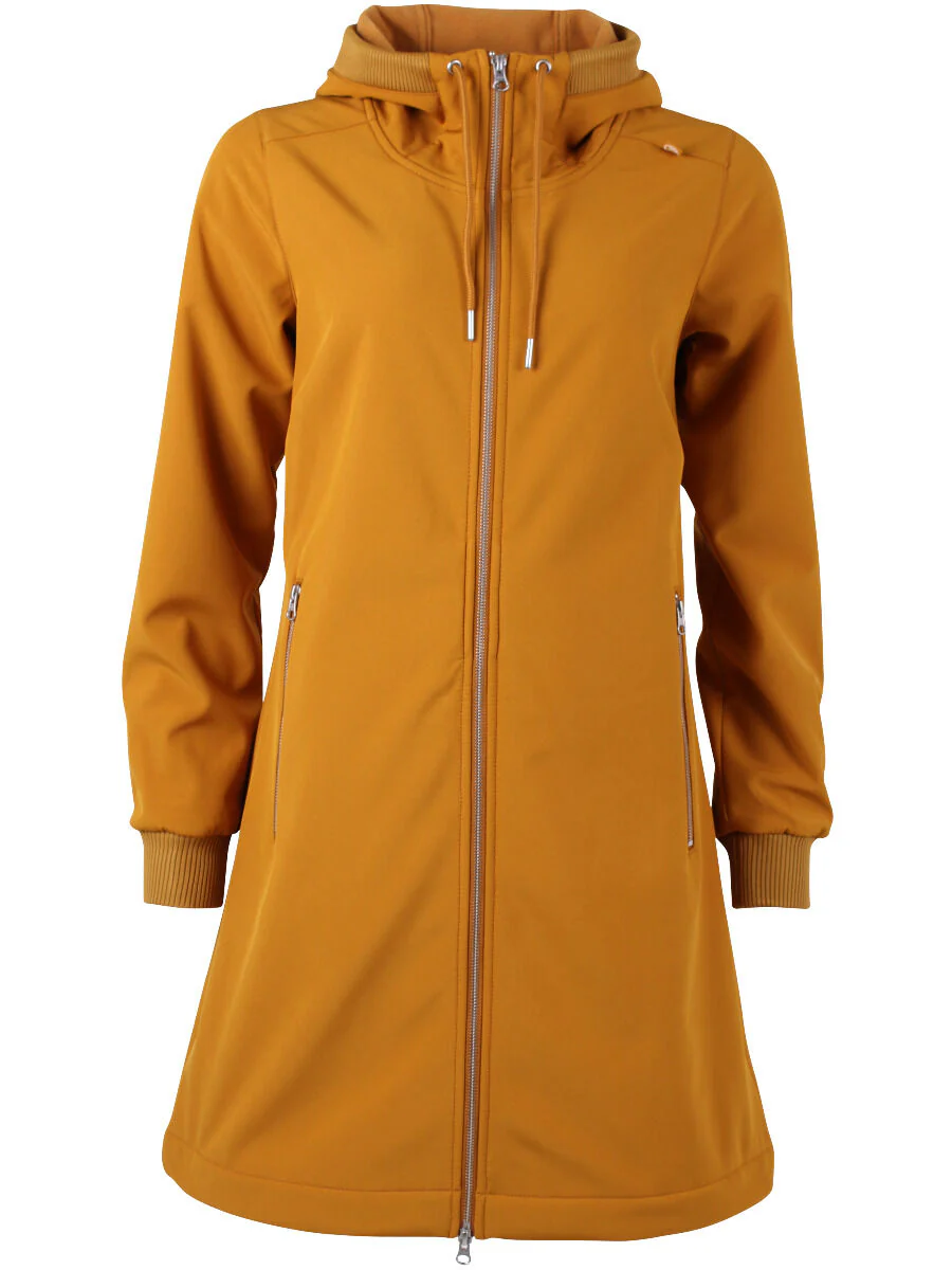 Softshell Regenjas Mustard