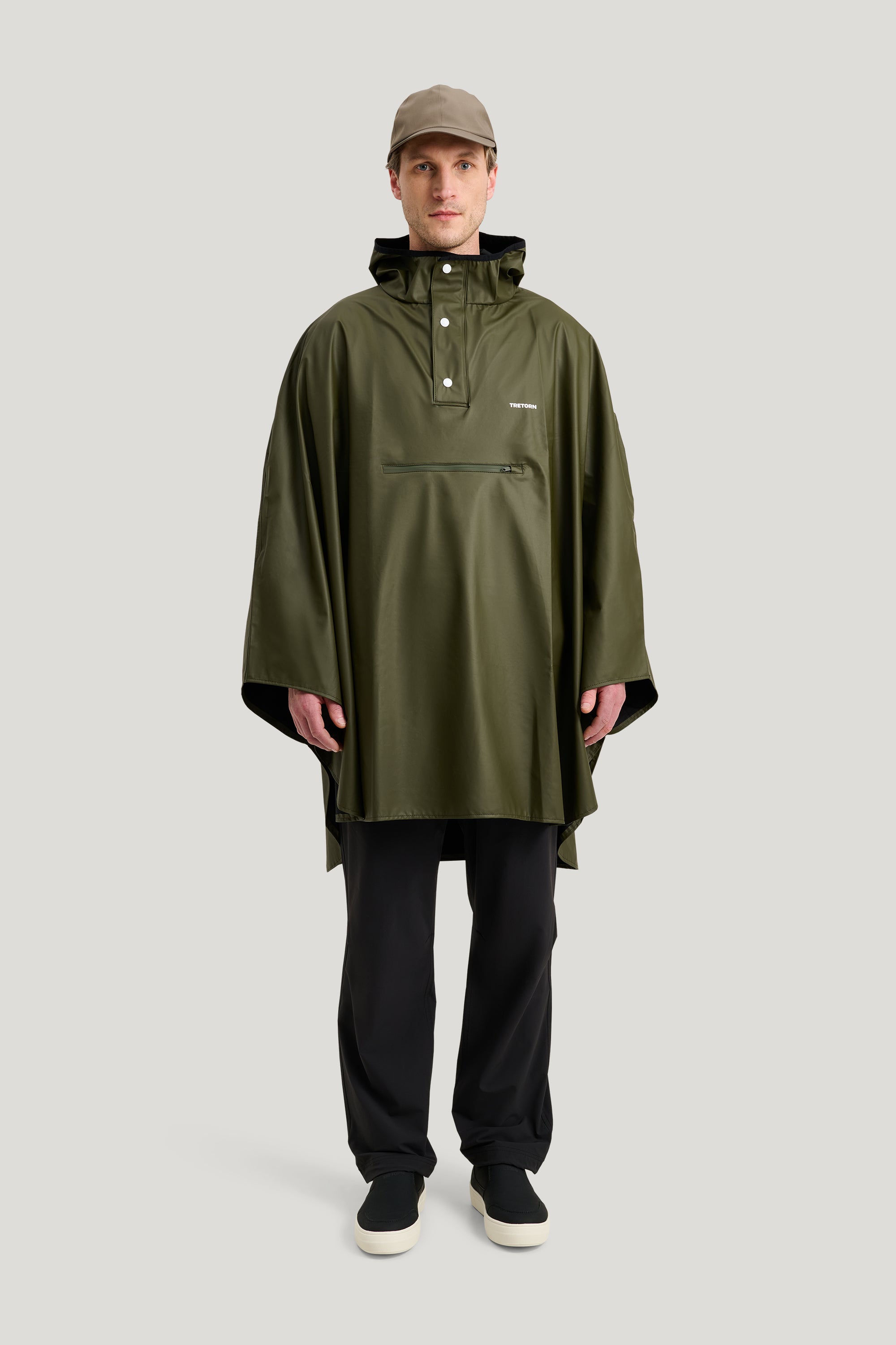 Tretorn PU Light Poncho Onesize Green man