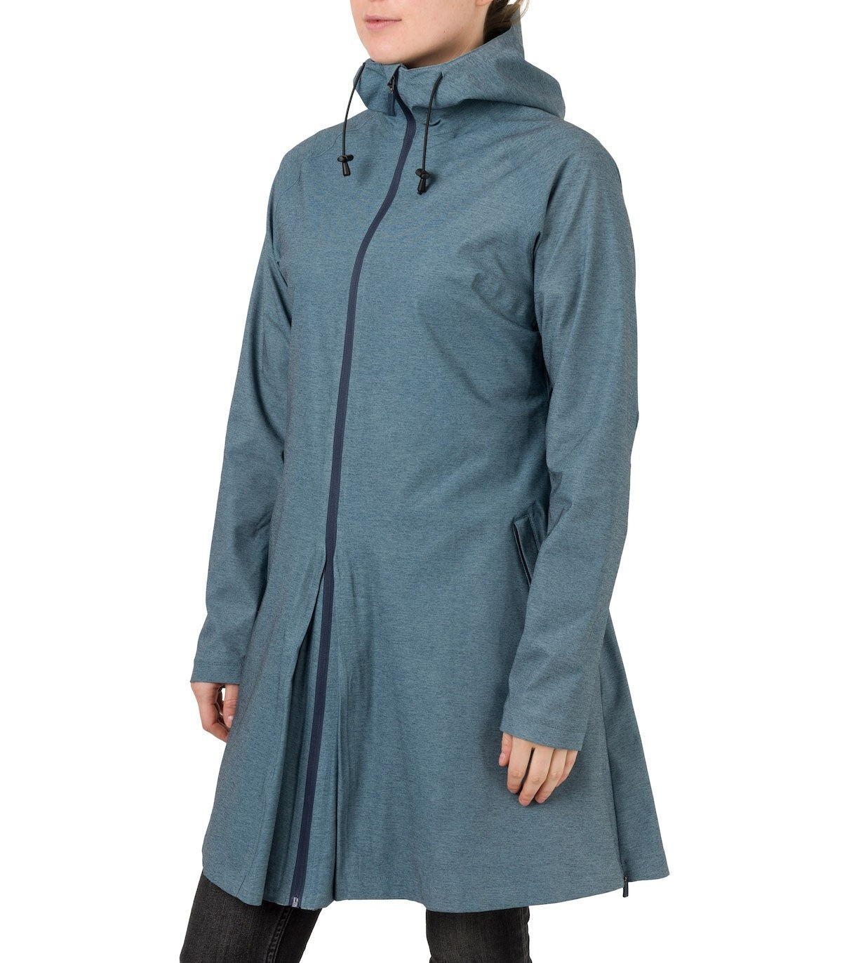 Agu Regenkleding Agu Dames Regenjas AGU Trench Coat Puff Winter Regenjas Urban Outdoor Dames Black