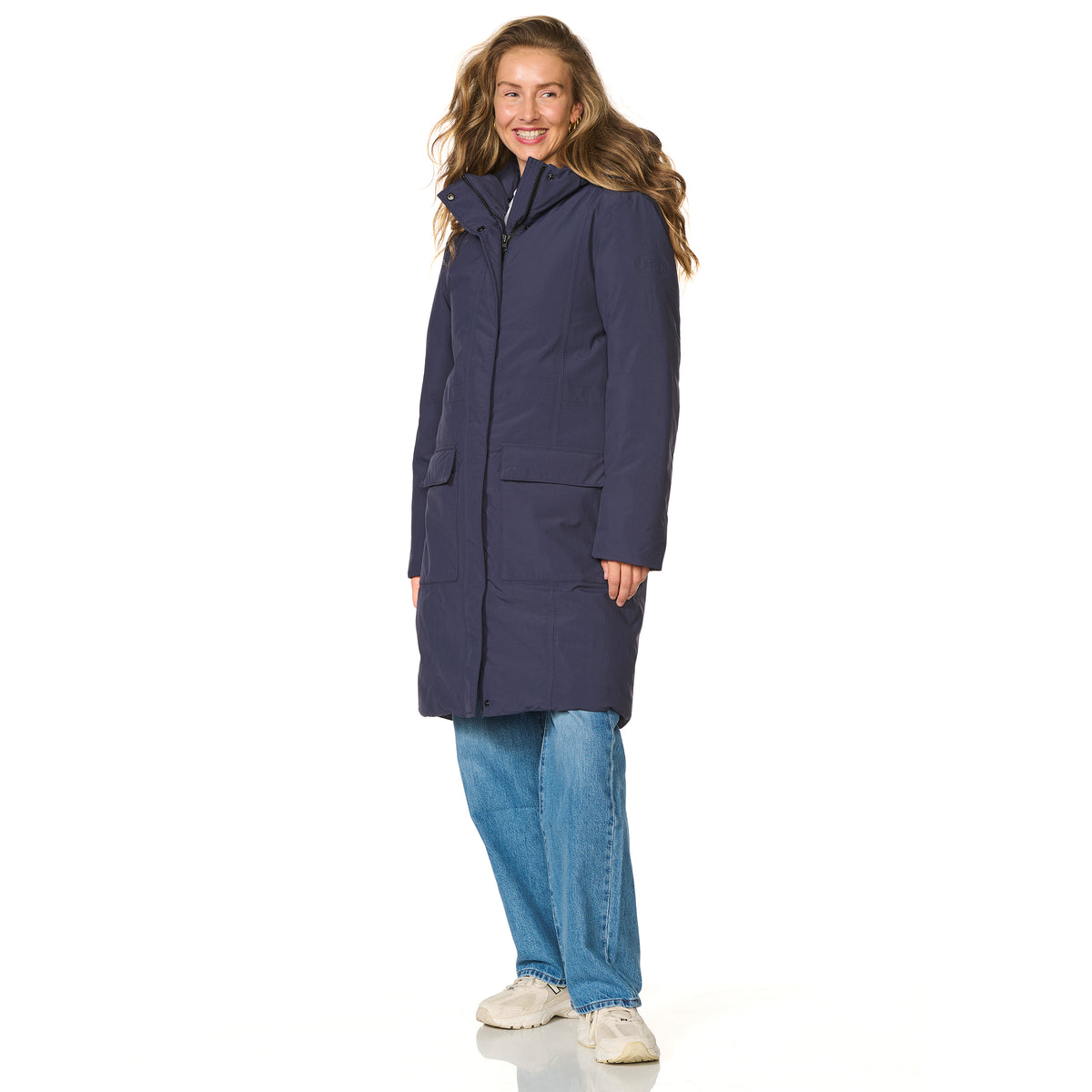 Happy Rainy Days Aspen winterregenjas navy – vooraanzicht