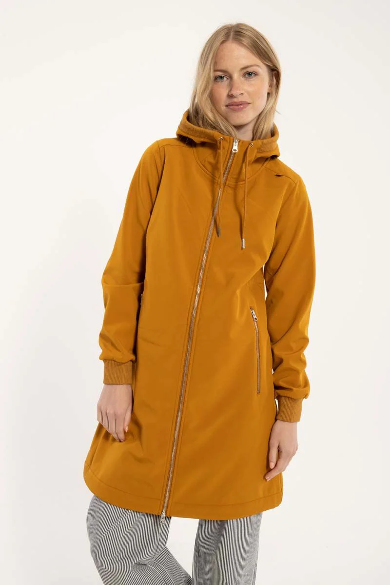 Danefae Softshell Regenjas Danejane Dames Mustard